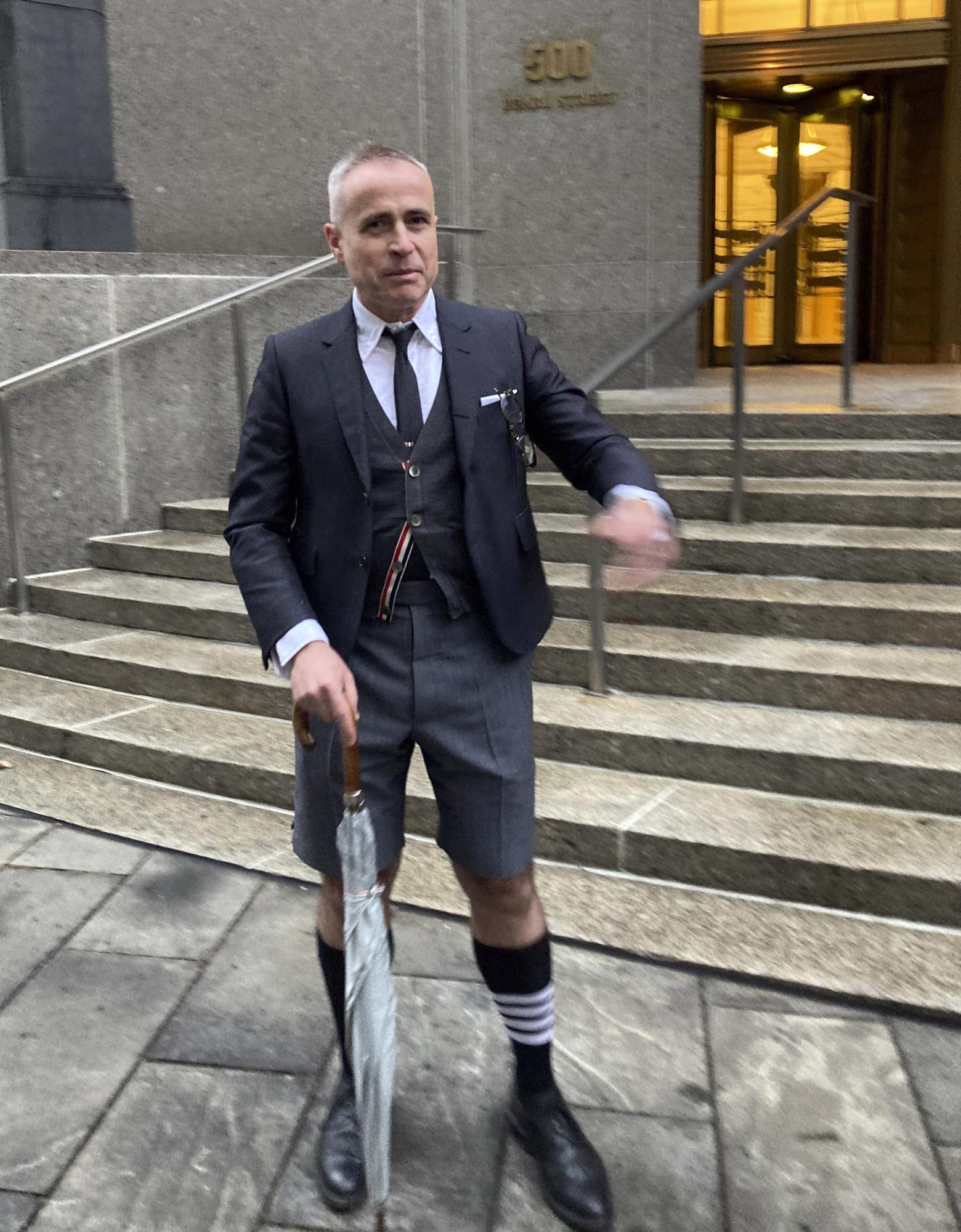 Designer Thom Browne bests Adidas in court battle of stripes | AP News