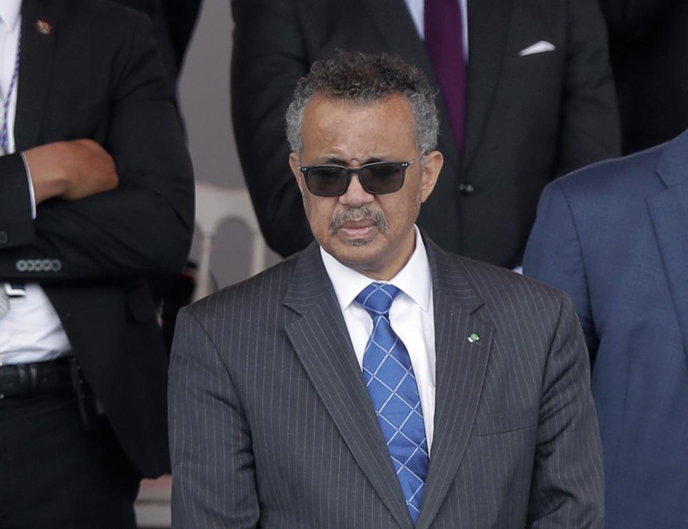 El director general de la Organización Mundial de la Salud, Tedros Adhanom Ghebreyesus, en París el 14 de julio del 2020. (Foto AP/Christophe Ena, FILE)