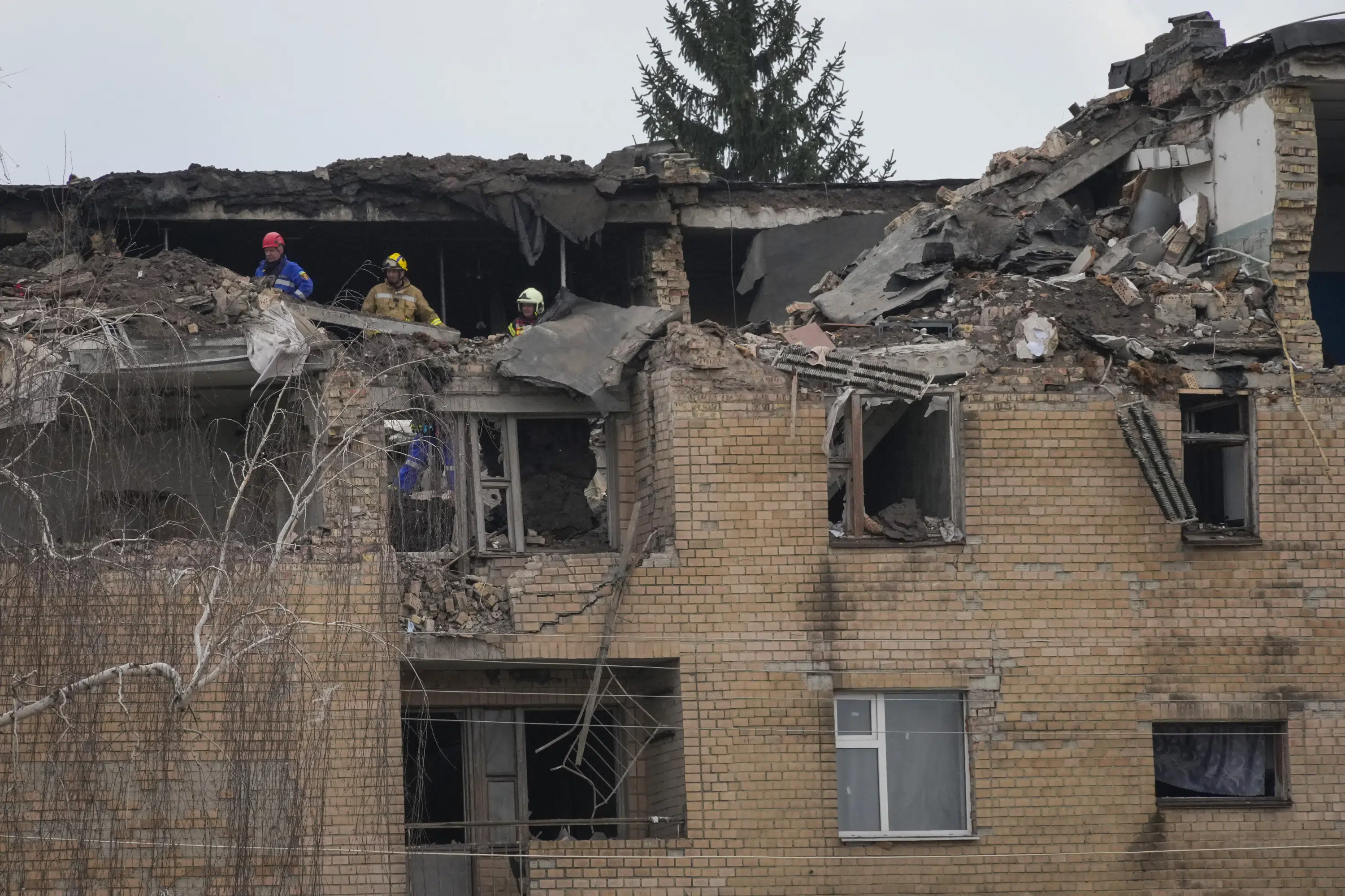 Missiles and drones hit civilian buildings in Ukraine