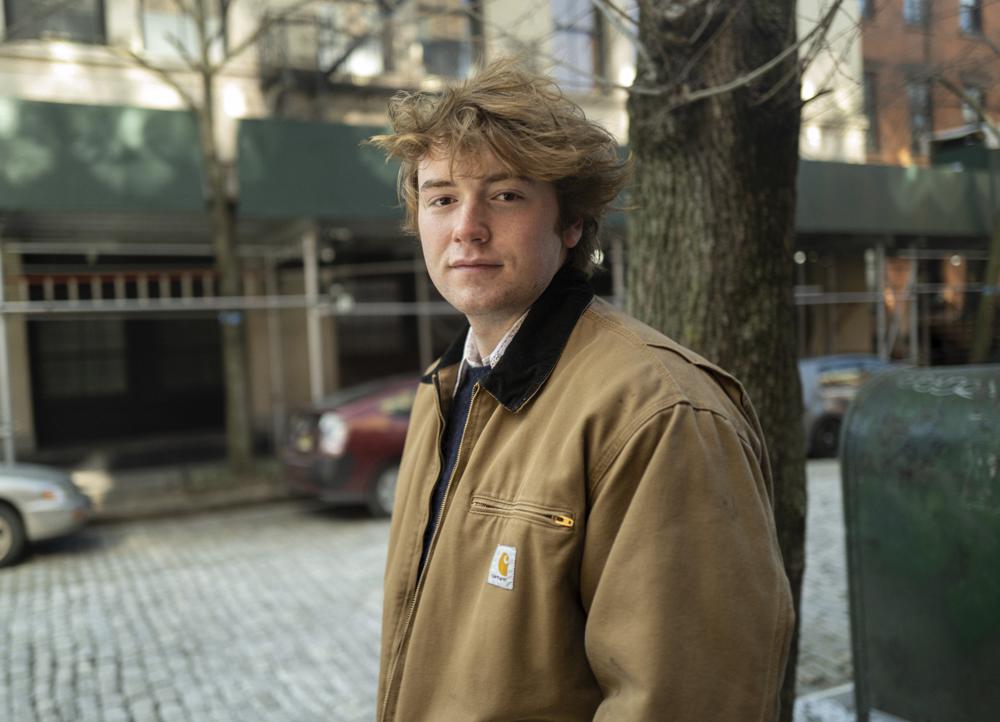 Actor Cooper Hoffman poses for a portrait to promote his film "Licorice Pizza," in New York on Feb. 5, 2022. (Photo by Matt Licari/Invision/AP, File)