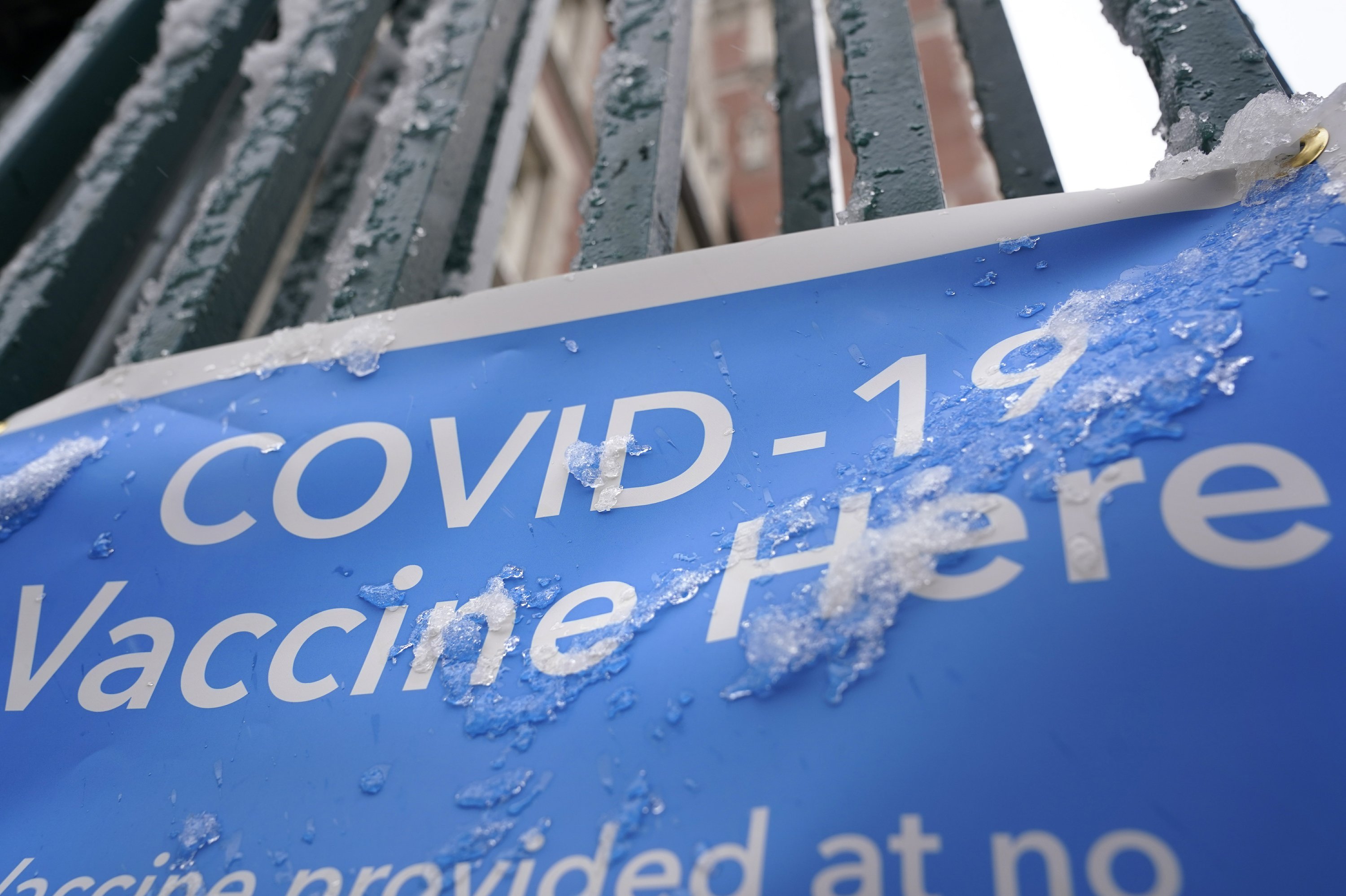 Vaccinations resume as non-historic snowstorm disappears