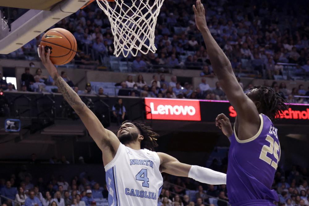 Armando Bacot, R.J. Davis carry No. 1 North Carolina past James Madison, 80-64