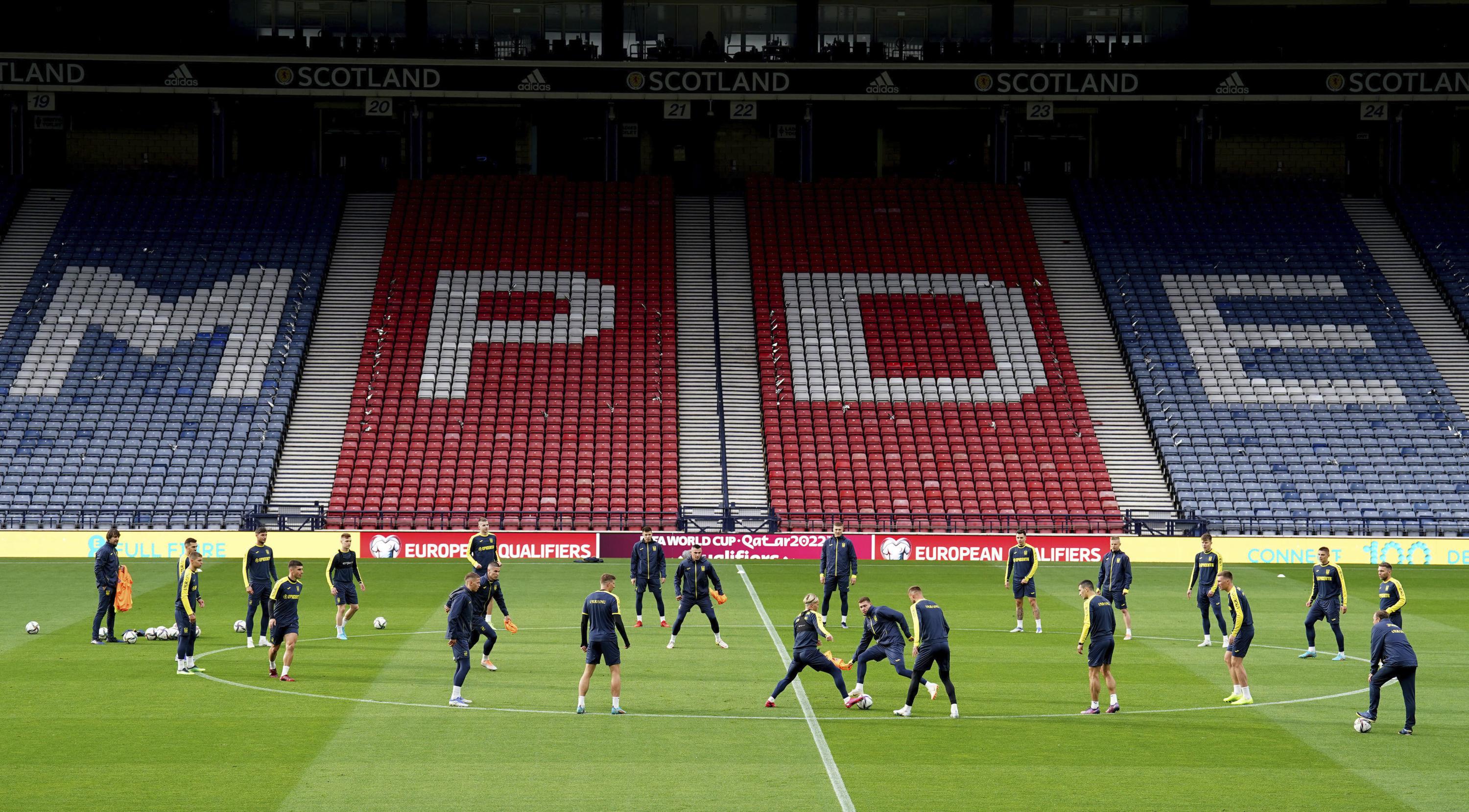 DÍA DEL PARTIDO: Clasificatorios para el Campeonato Mundial Escocia-Ucrania;  Final en Londres