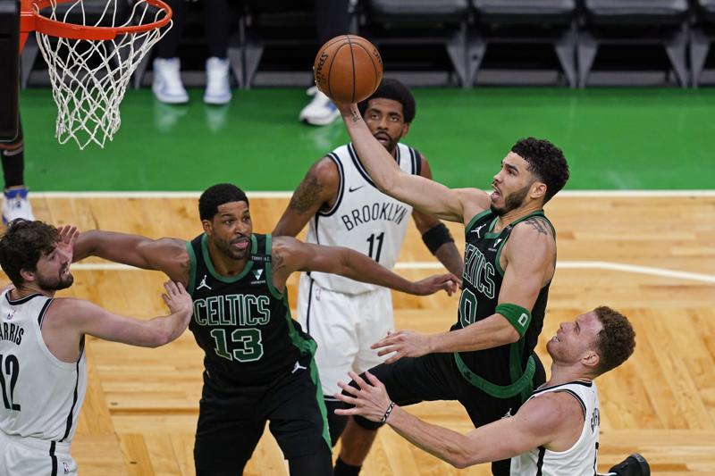 Tatum S 50 Points Carry Celtics Over Nets 125 119