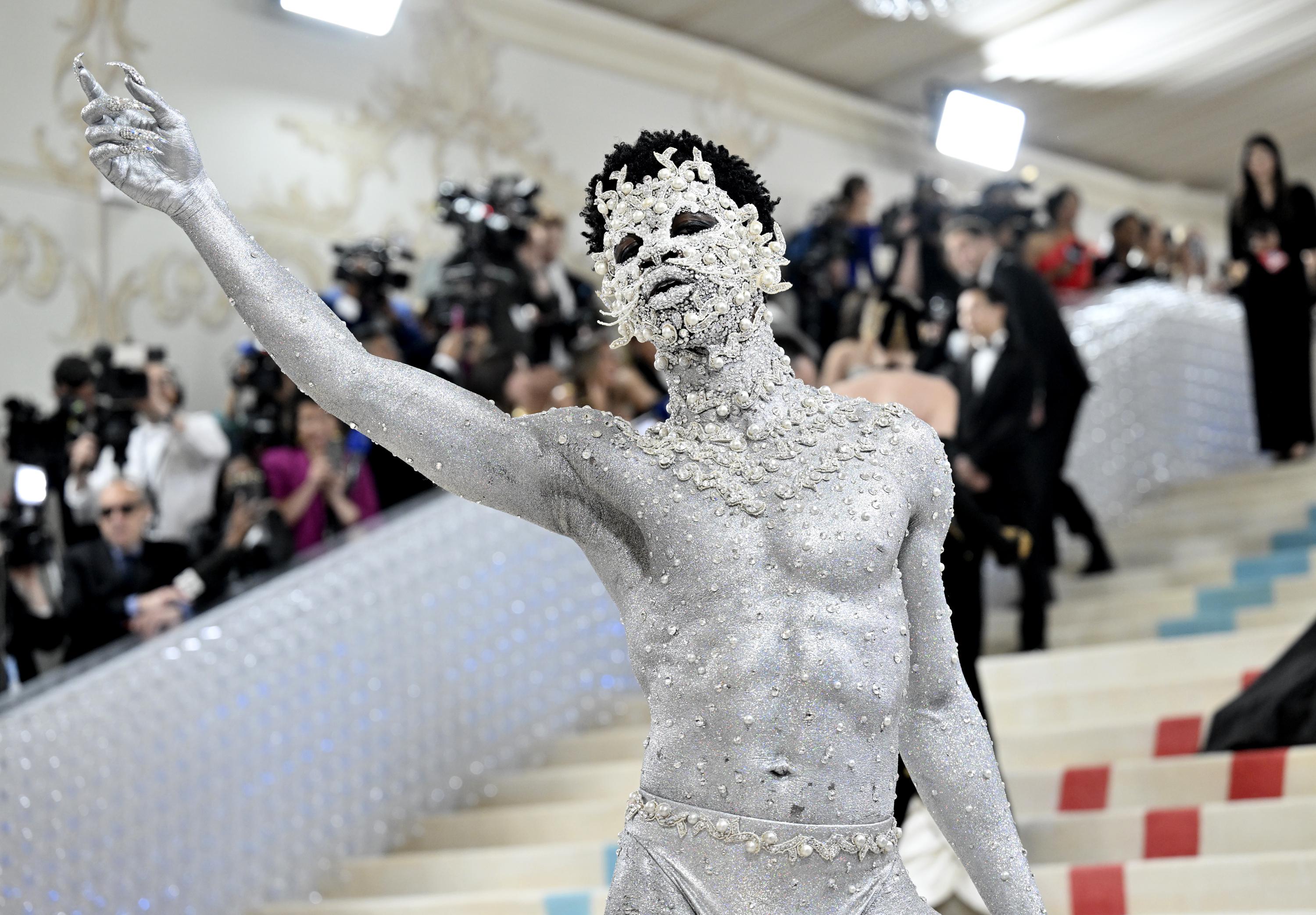 Gigi Hadid Wears a Sheer Corset 'Naked' Dress at the 2023 Met Gala