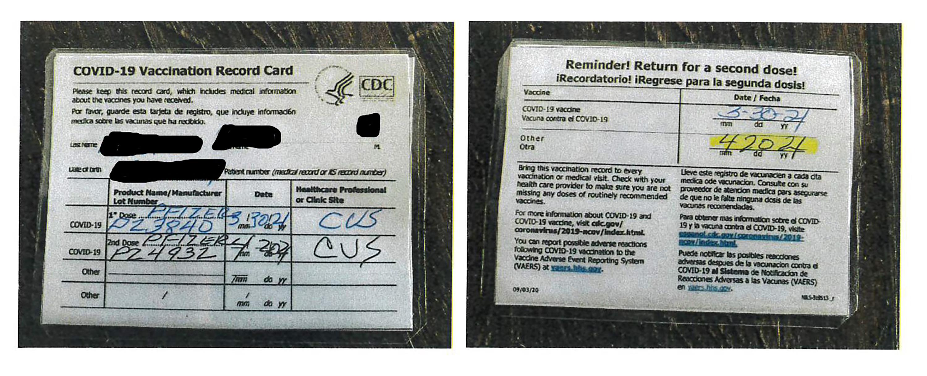 Authorities: Fake vaccination cards sold at California bar - The Associated Press