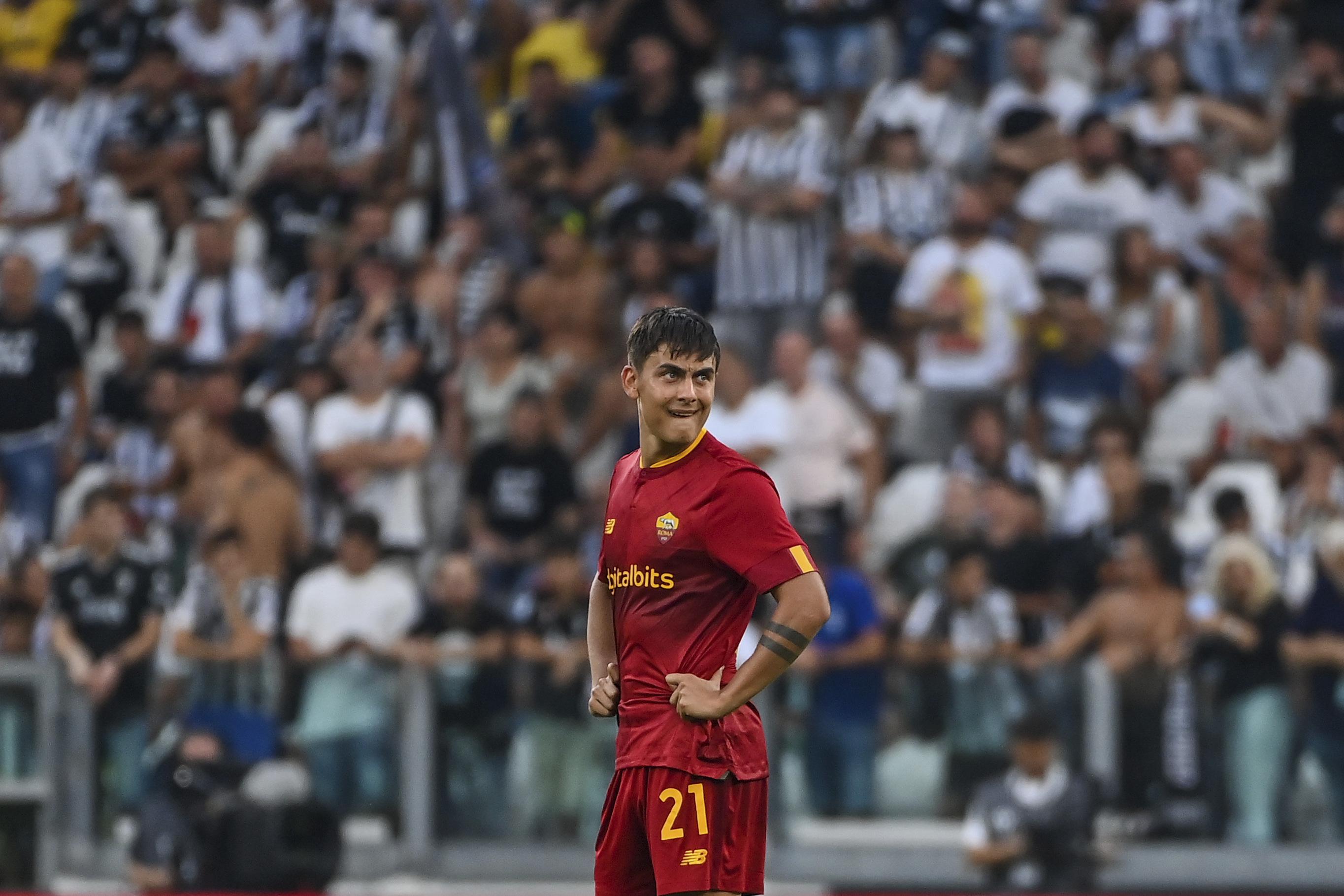 Roma, Italy. 12th Jan, 2023. Paulo Dybala of AS Roma celebrates