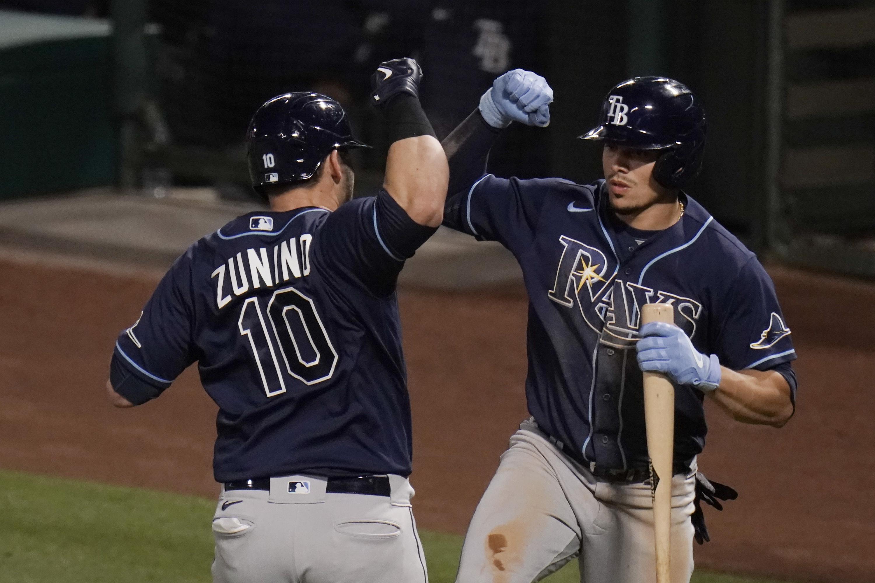 Rays score 7 runs in 8th to complete 4game sweep of Angels AP News