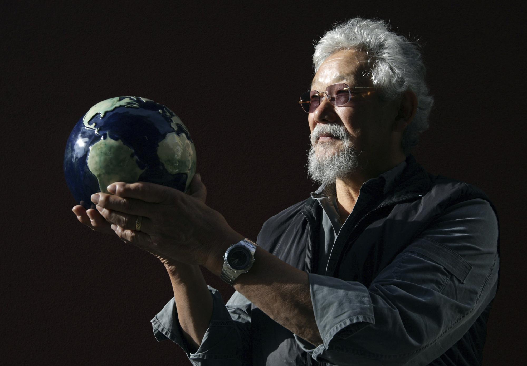 FILE - Environmentalist David Suzuki poses for a photograph in Vancouver, B.C., Nov. 4, 2008. For more than half a century, Suzuki has advocated for Earth, but looking back he fears "the environmental movement has fundamentally failed." And what's worse, he says, "my message at the end of my career is that we've run out of time."(AP Photo/The Canadian Press, Darryl Dyck, File)