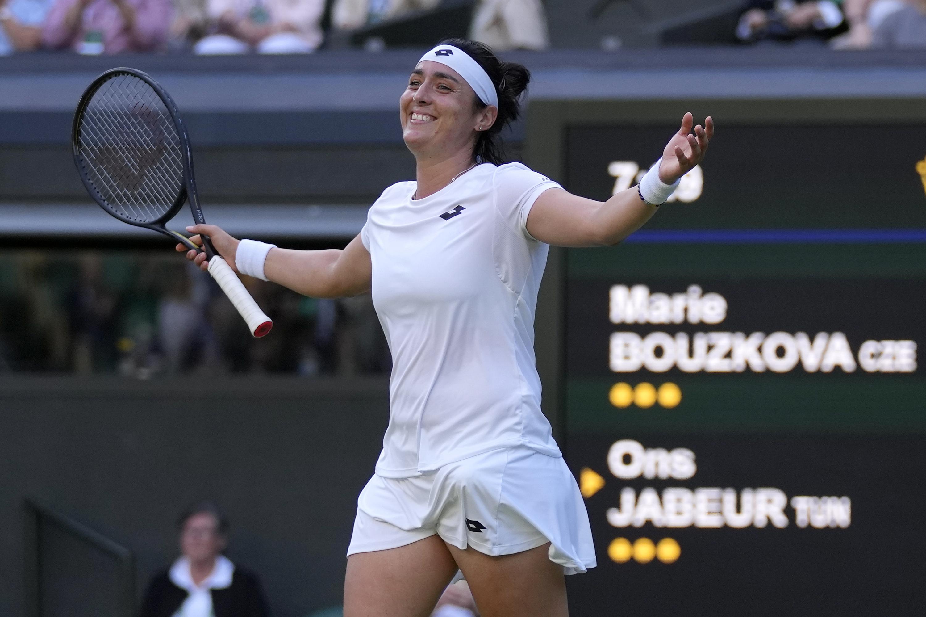 Wimbledon-Updates |  Ons Jabeur erreicht das 1. Halbfinale der GS
