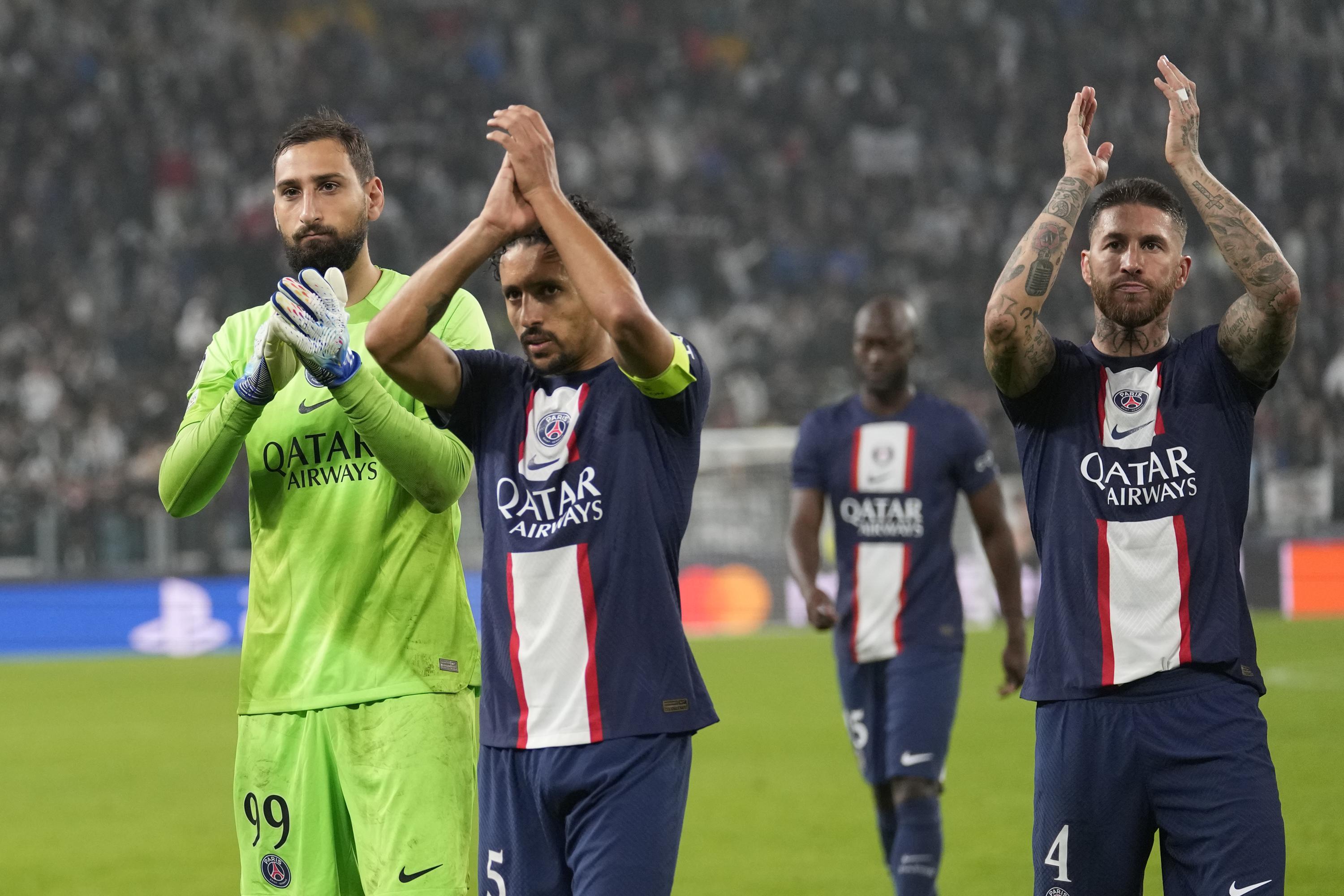 PSG rests Marquinhos but Messi, Neymar and Mbappe in squad