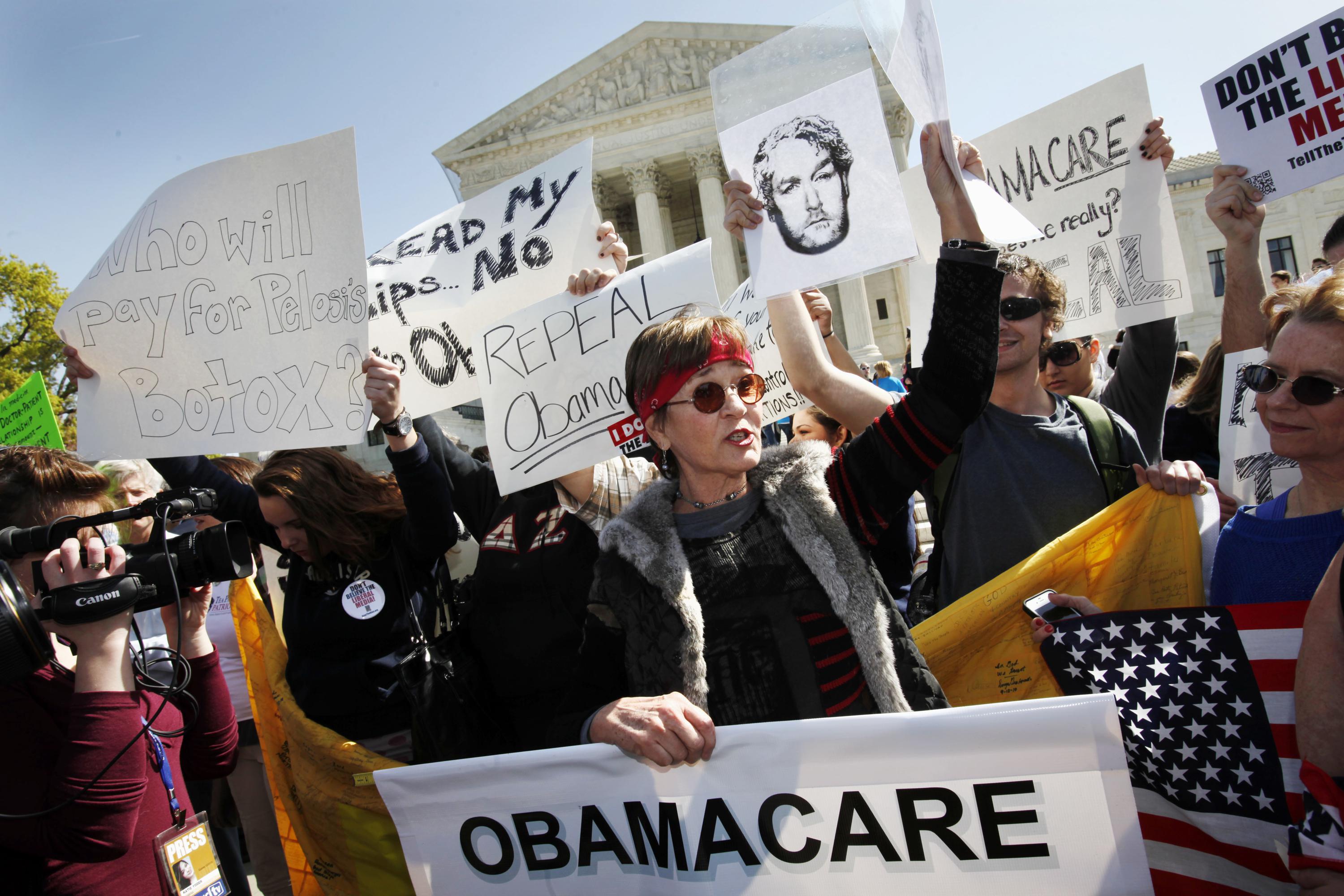 PHOTOS: Outside the court s health care debate AP News