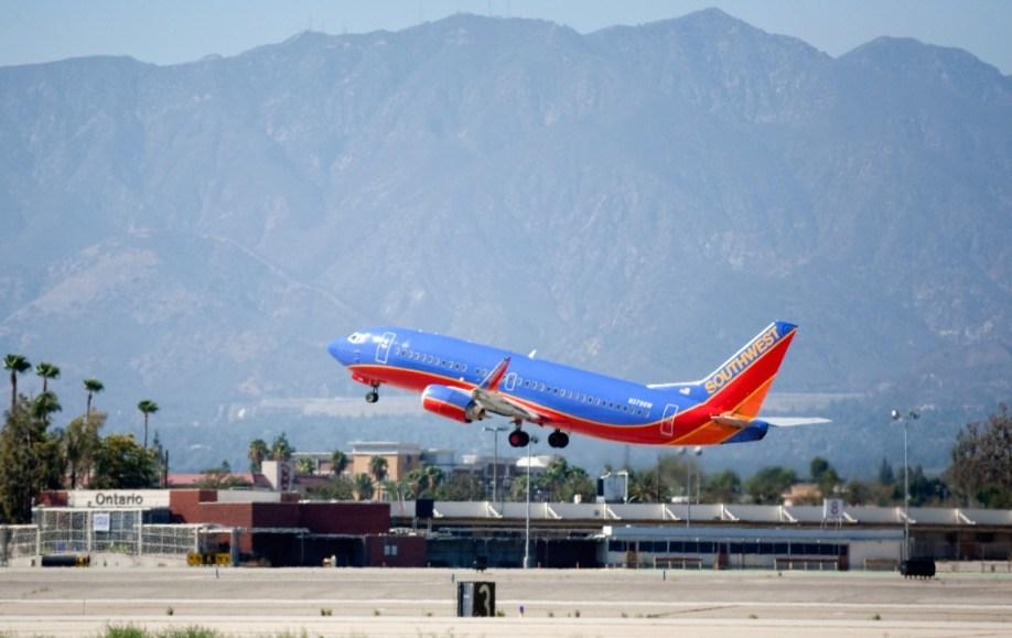Southwest Airlines will fly from Ontario International Airport, CA, to
