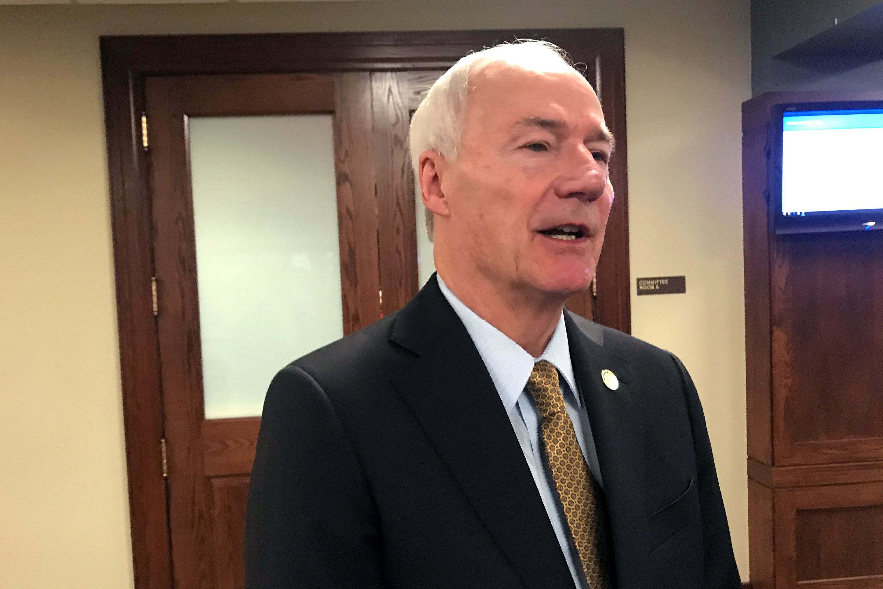 Arkansas governor details 5.8 billion budget proposal AP News