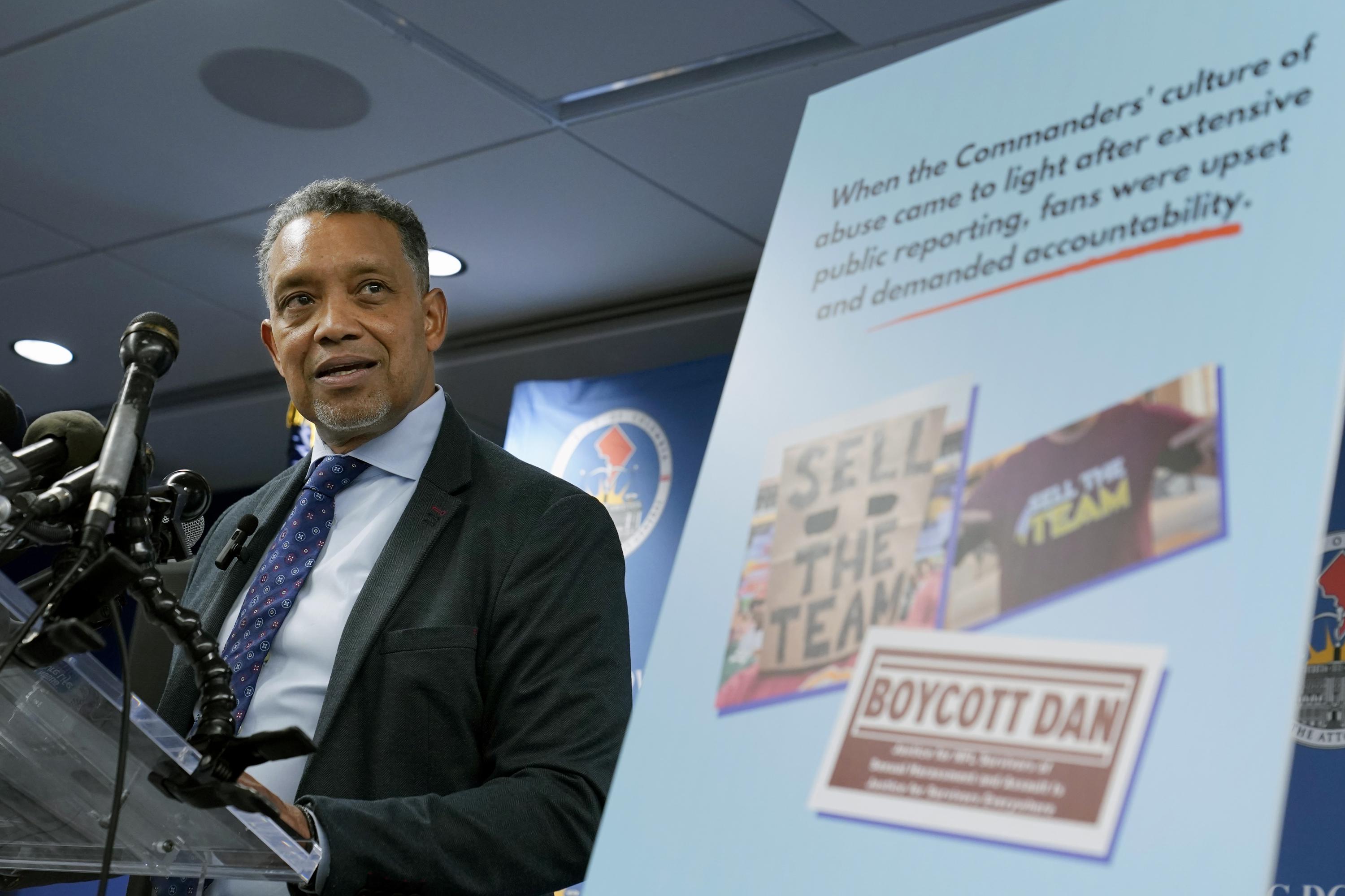 DC AG files civil suit vs. Commanders, Snyder, NFL, Goodell