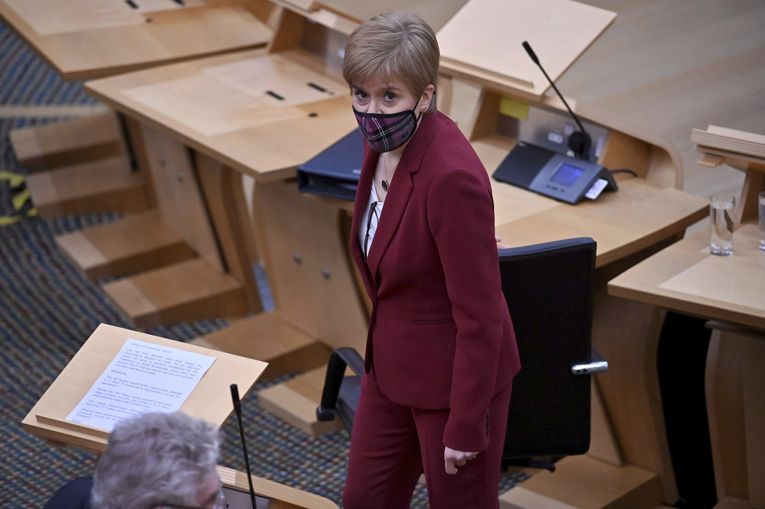 The Scottish leader promises to promote a second independence vote