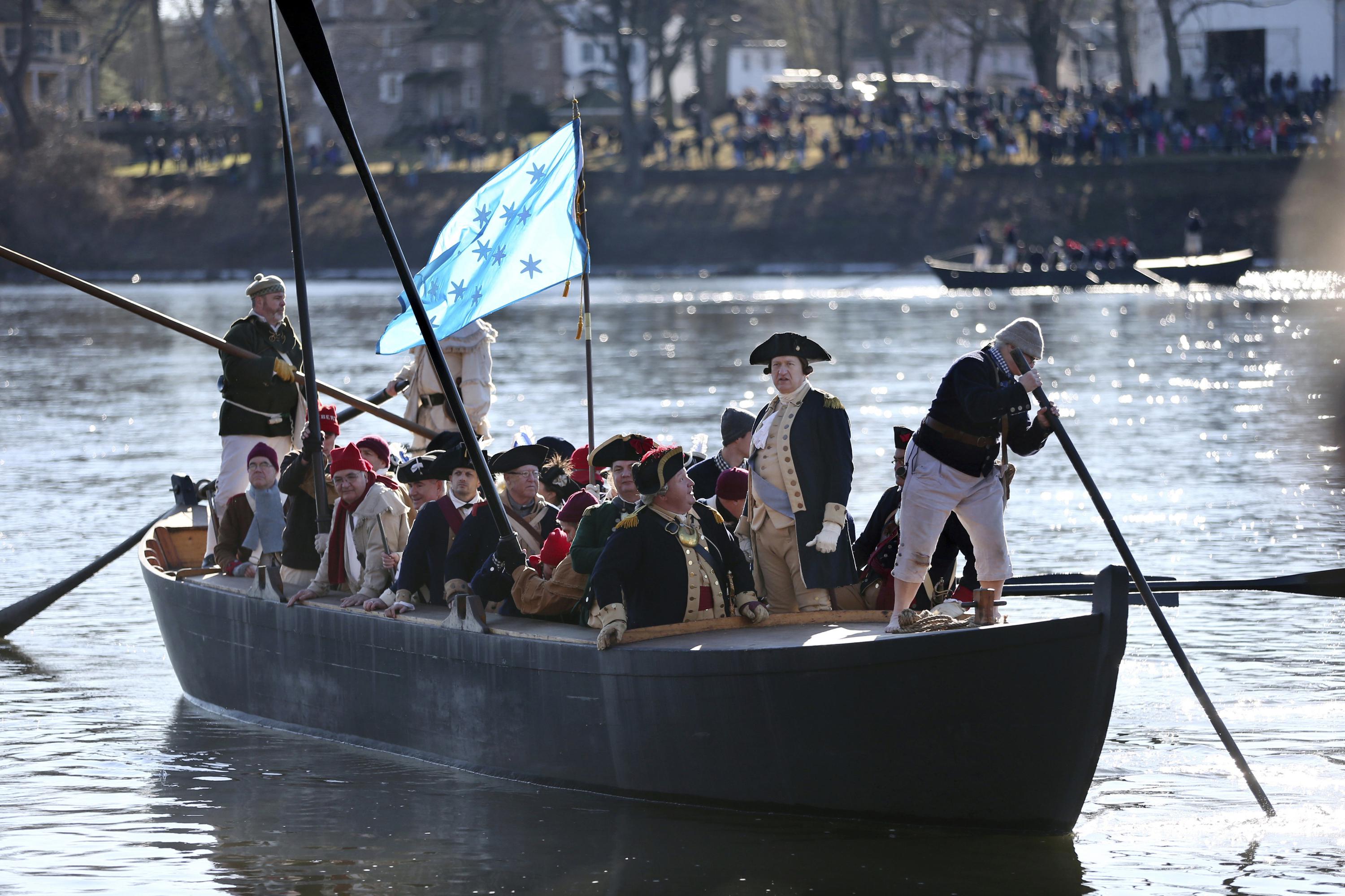 Washington crossing the Delaware Reenactment is revived AP News