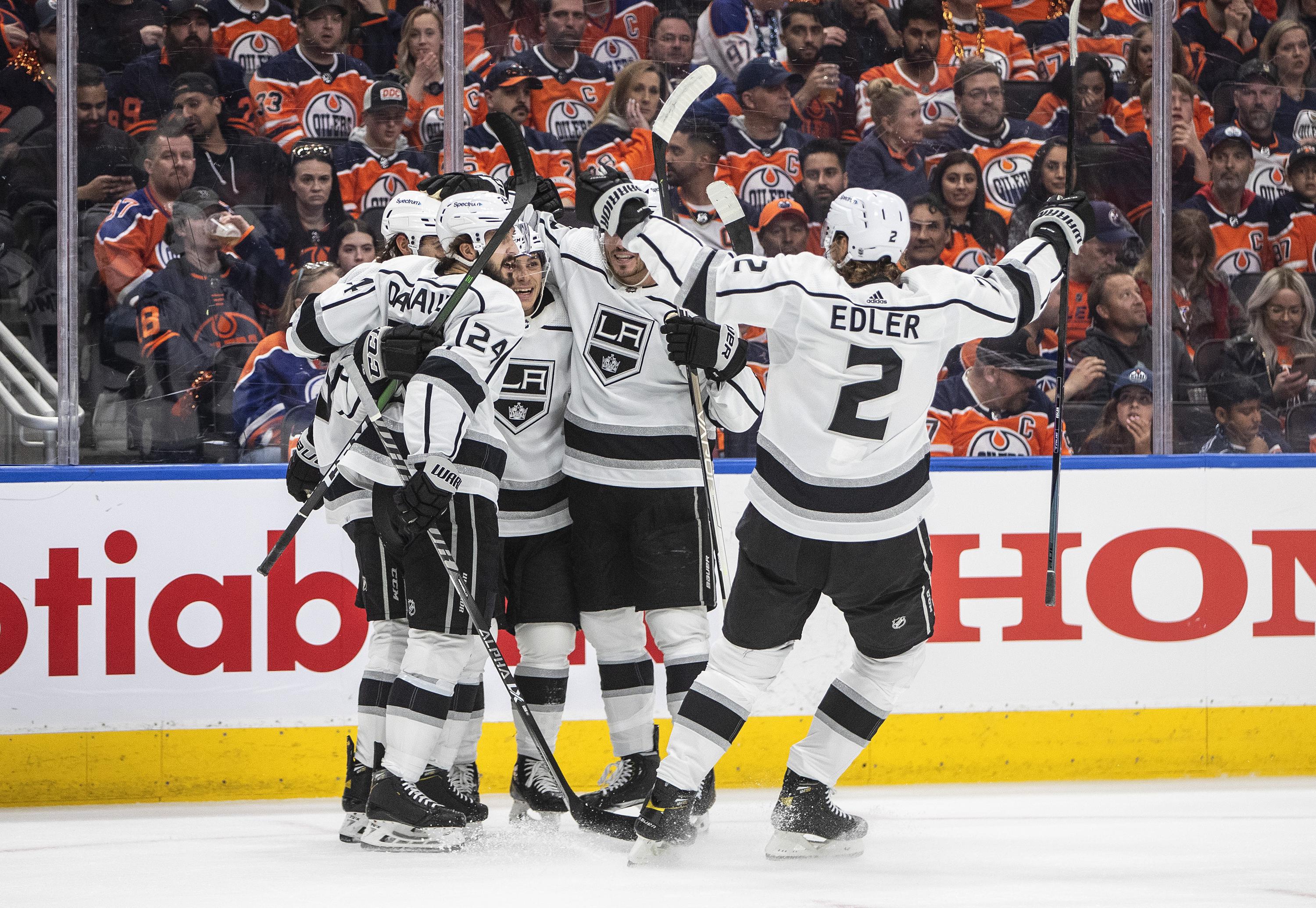 Danault scores late, Kings beat Oilers 43 in series opener AP News