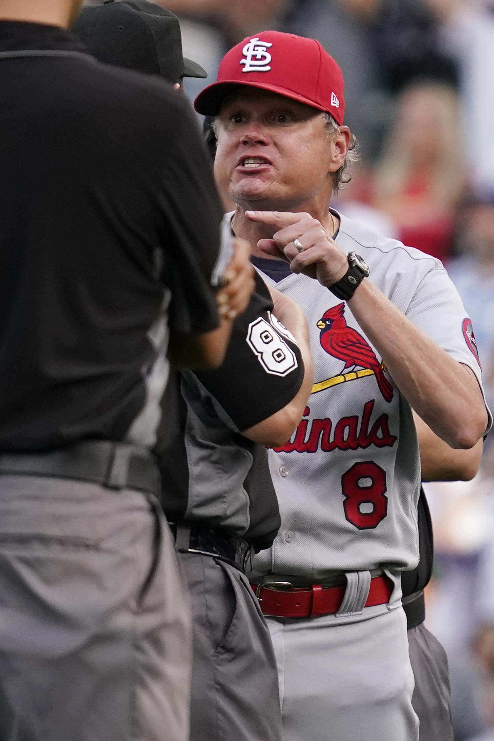 Umpire provides explanation for wild play in CardinalsCubs AP News