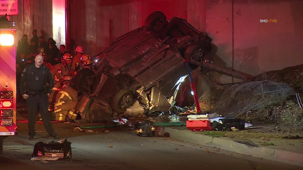 Accidente en Pasadena, California. | AP