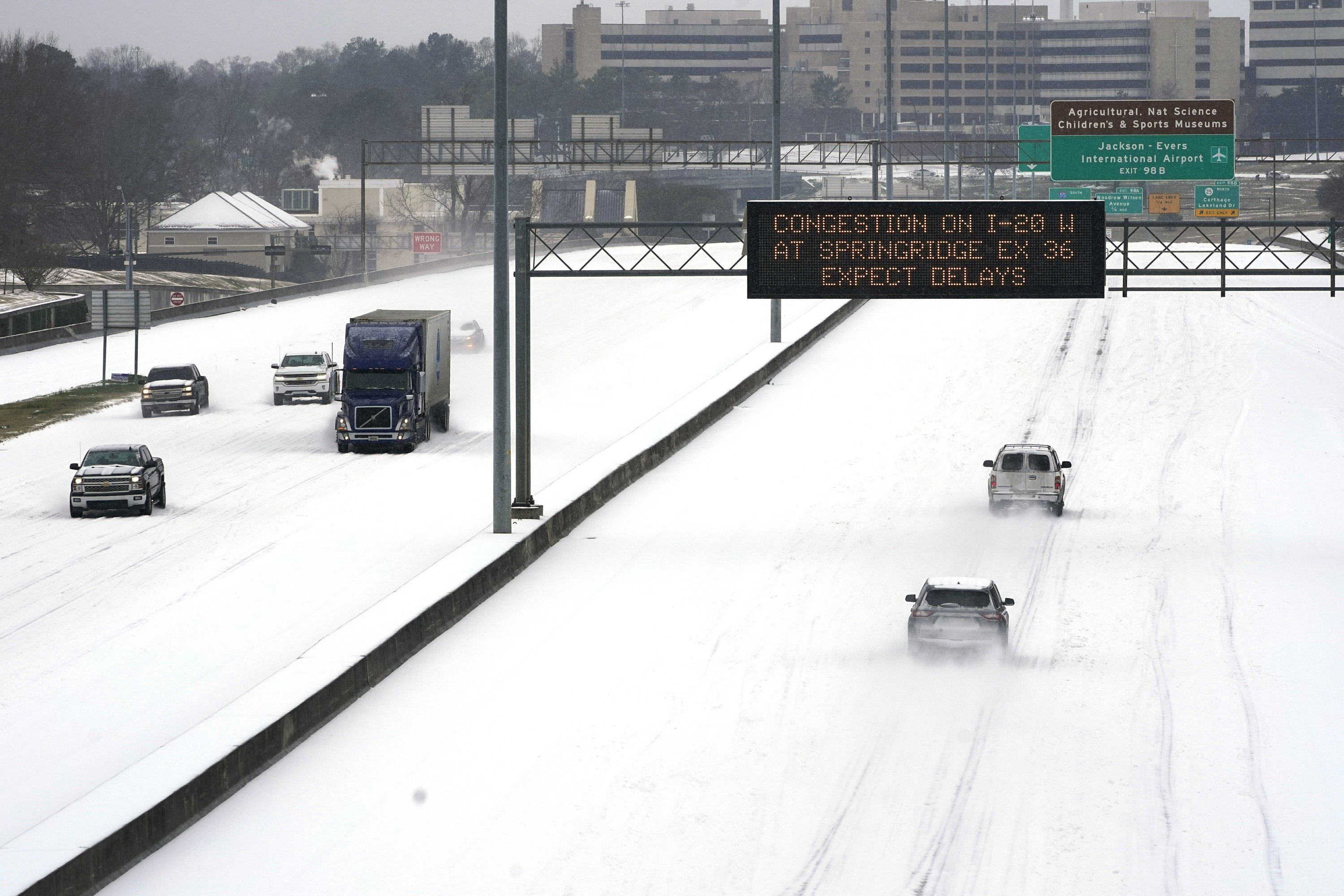 The disturbing weather prevents the delivery, distribution of the vaccine