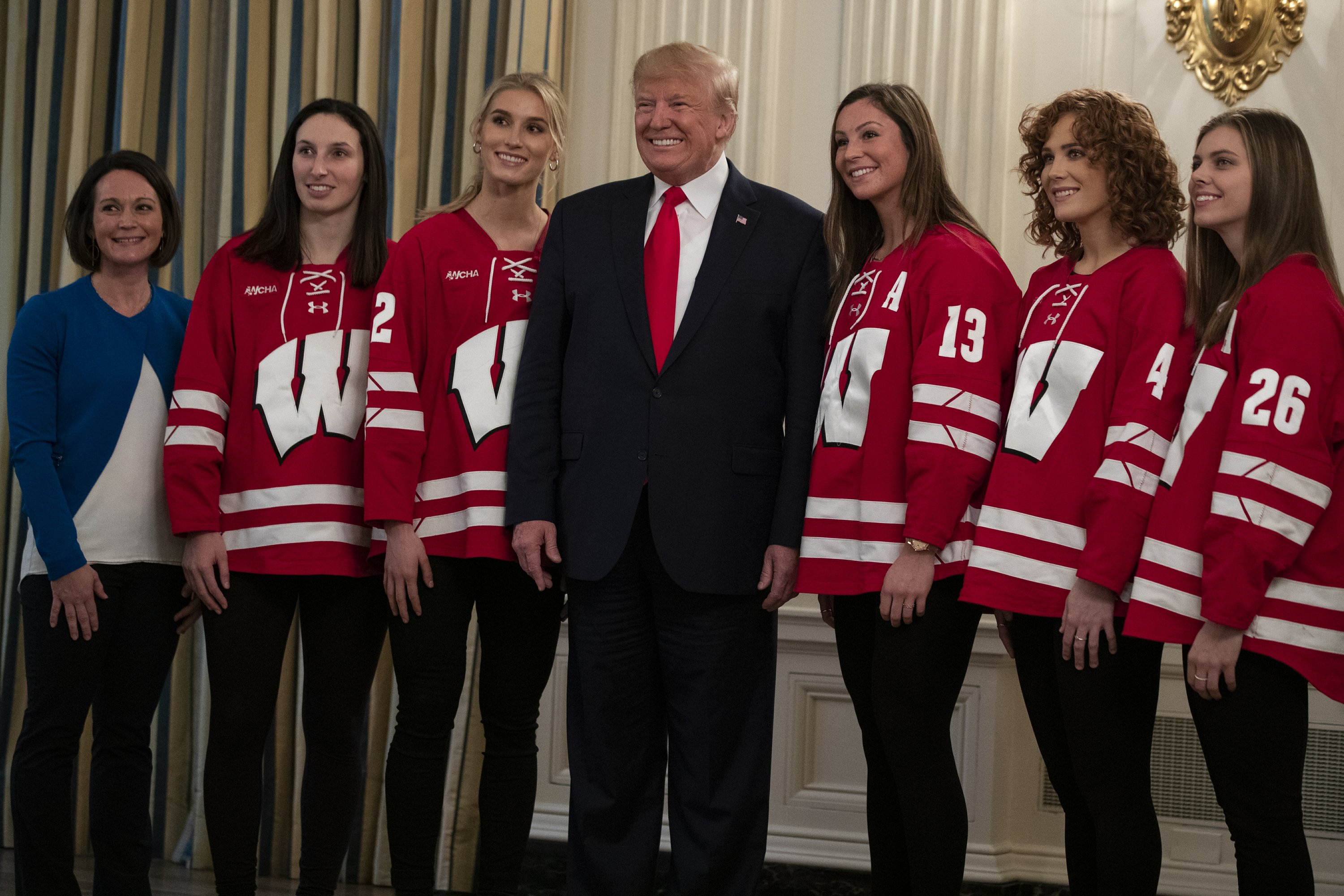 President Trump meets with 22 college championship teams AP News