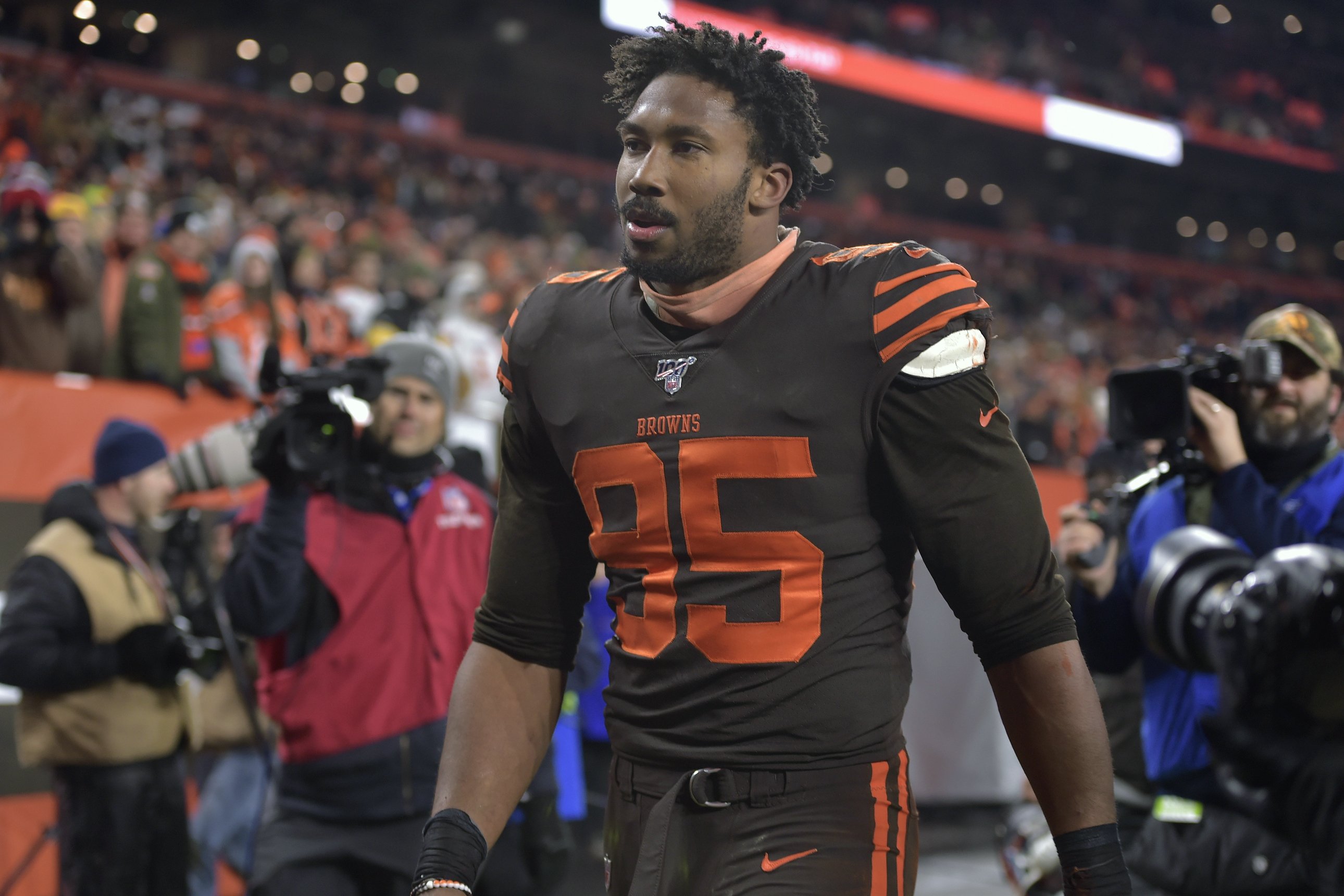 Myles Garrett Helmet A Weapon Banned For Rest Of Season