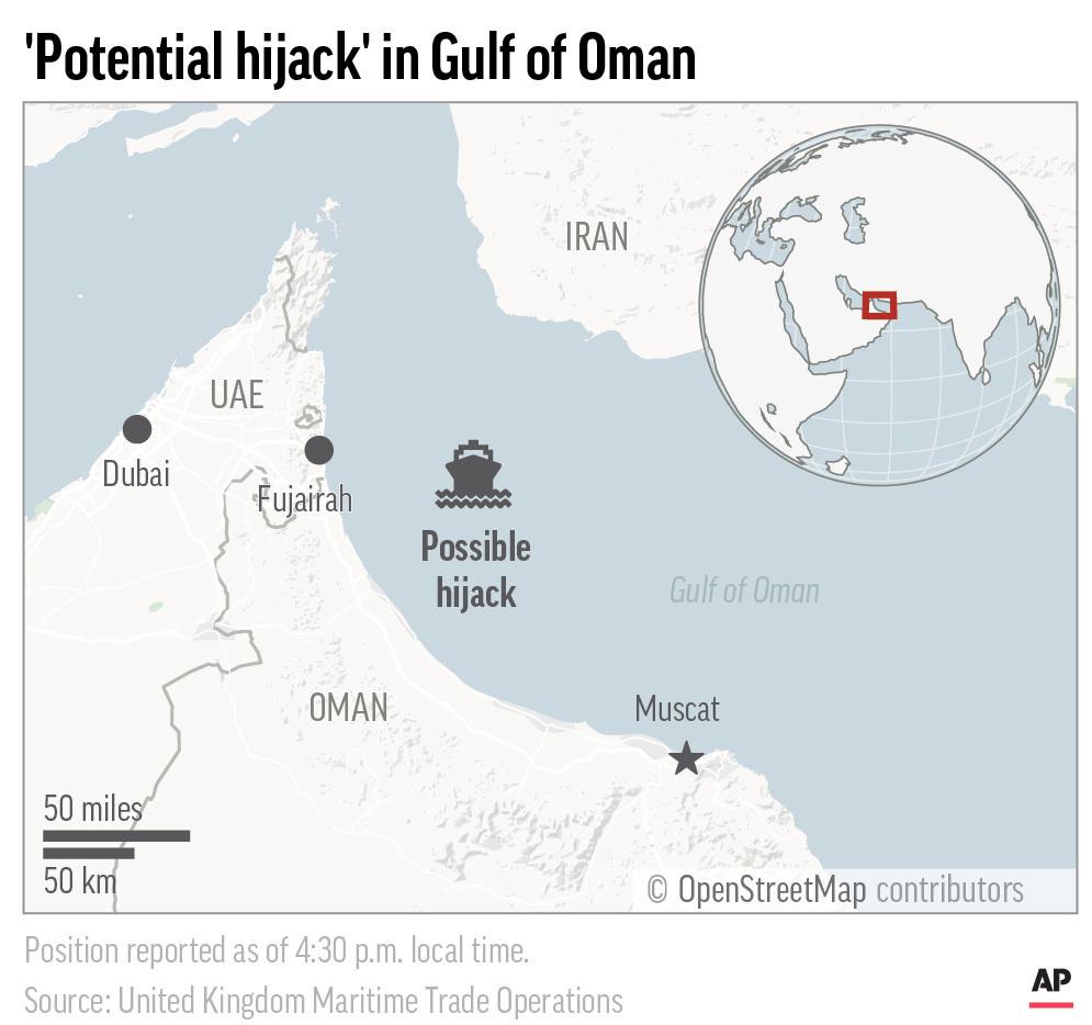 Die Entführer verließen das Schiff vor der Küste der Vereinigten Arabischen Emirate