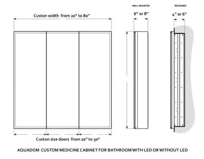 Custom Made Medicine Cabinets Are Not A Standard Size Custom Made Medicine Cabinets Are Not A, Standard Recessed Medicine Cabinet Dimensions