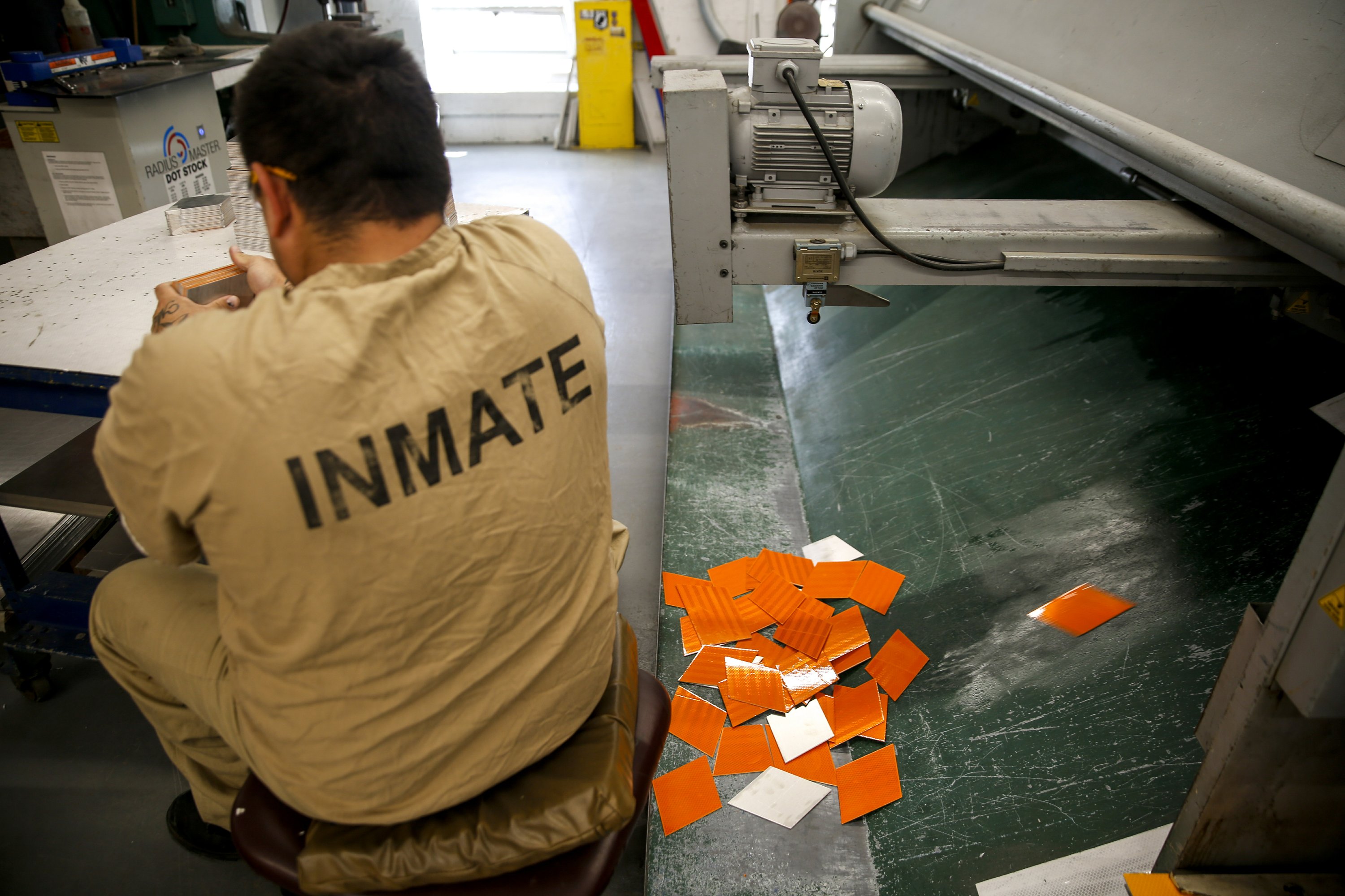 South Dakota prison inmates make road signs, Braille books AP News