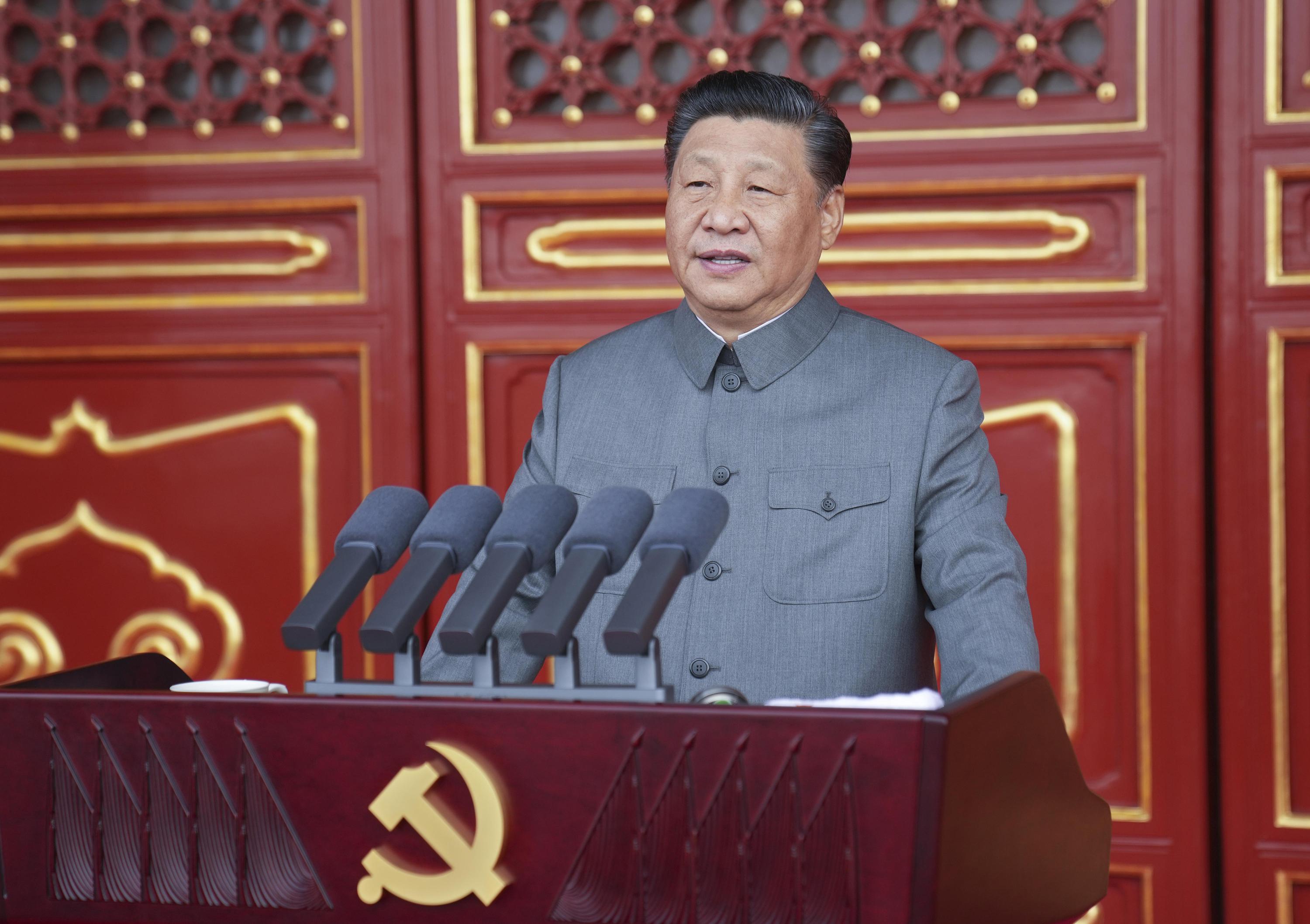 At Communist Party centenary, Xi says China won't be bullied | AP News