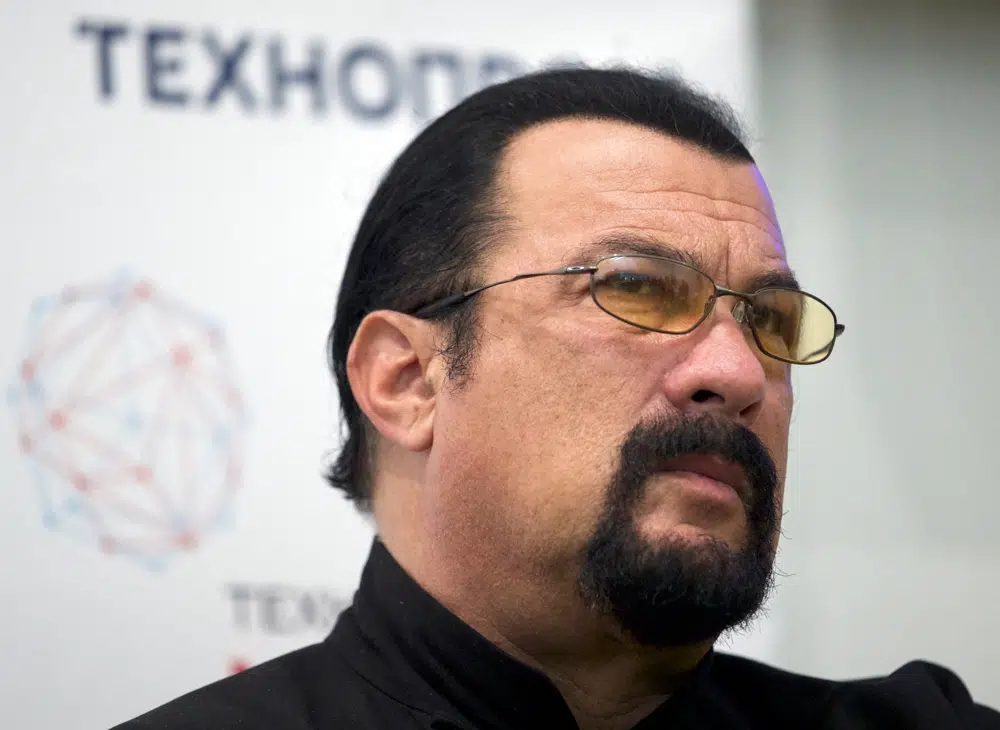 Actor Steven Seagal receives a friendship award from Putin