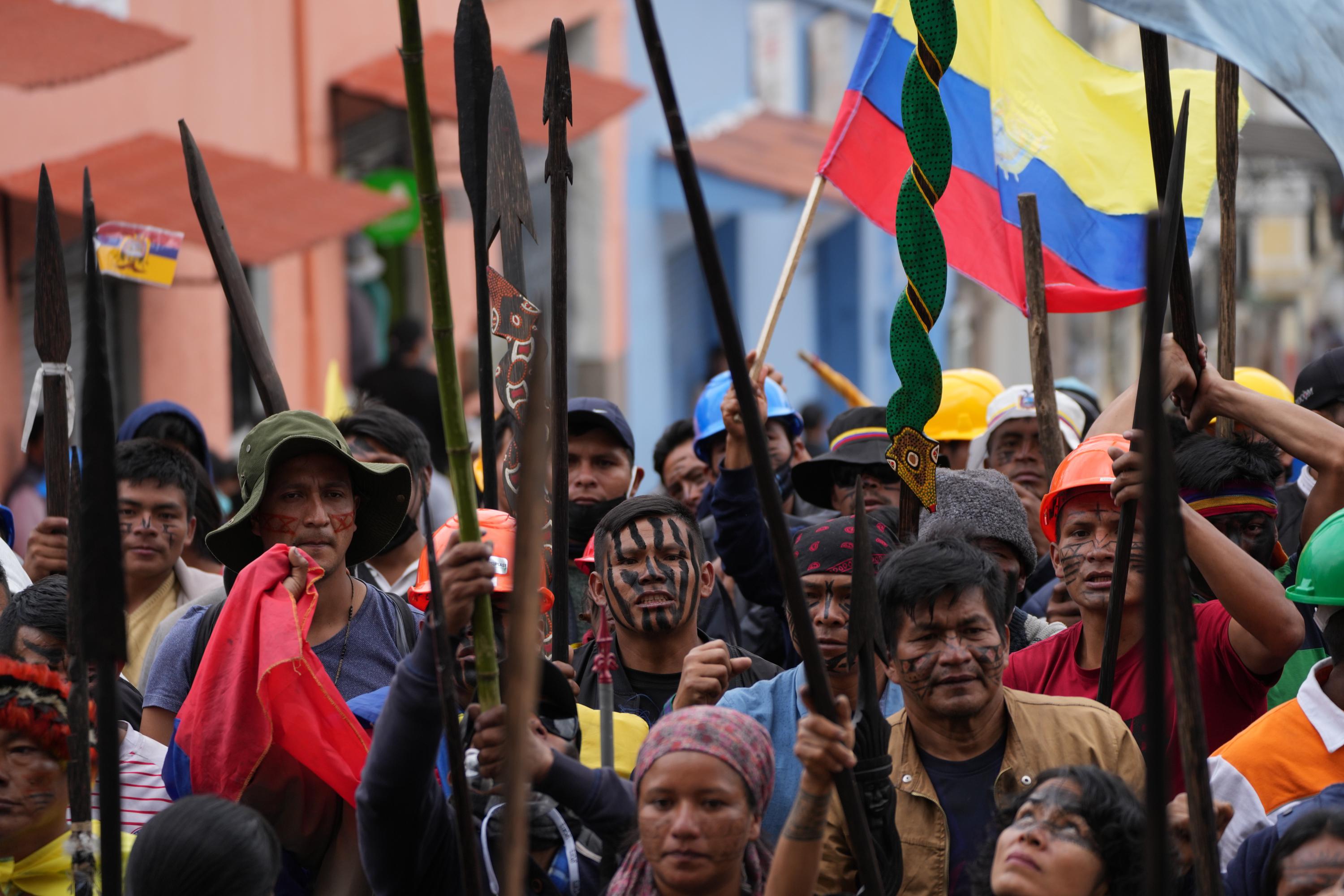 Group leading protests OKs dialogue with Ecuador government AP News