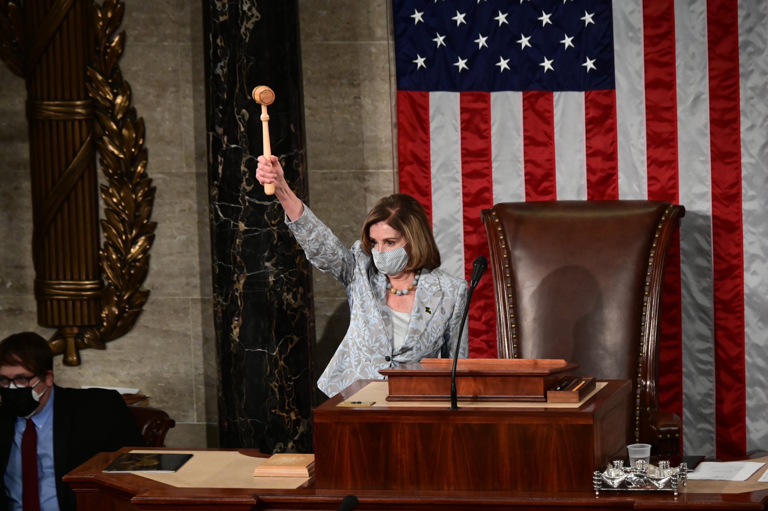 Pelosi narrowly re-elected speaker, struggles two years