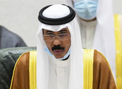 El emir de Kuwait jeque Nawaf Al Ahmad Al Sabá en Kuwait, el 30 de septiembre del 2020. (Foto AP/Jaber Abdulkhaleg)