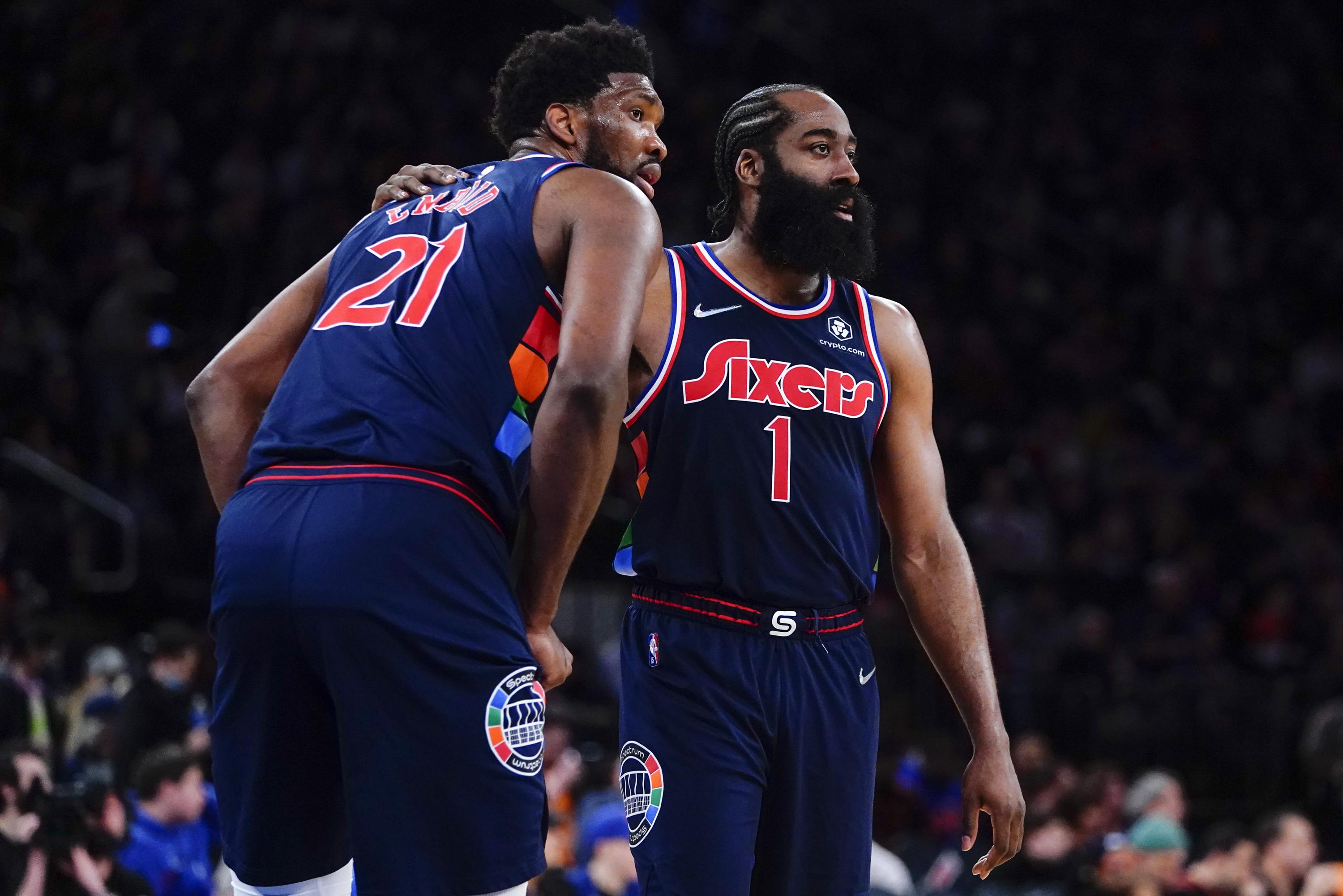 Joel Embiid, James Harden help 76ers beat Knicks 125109 AP News