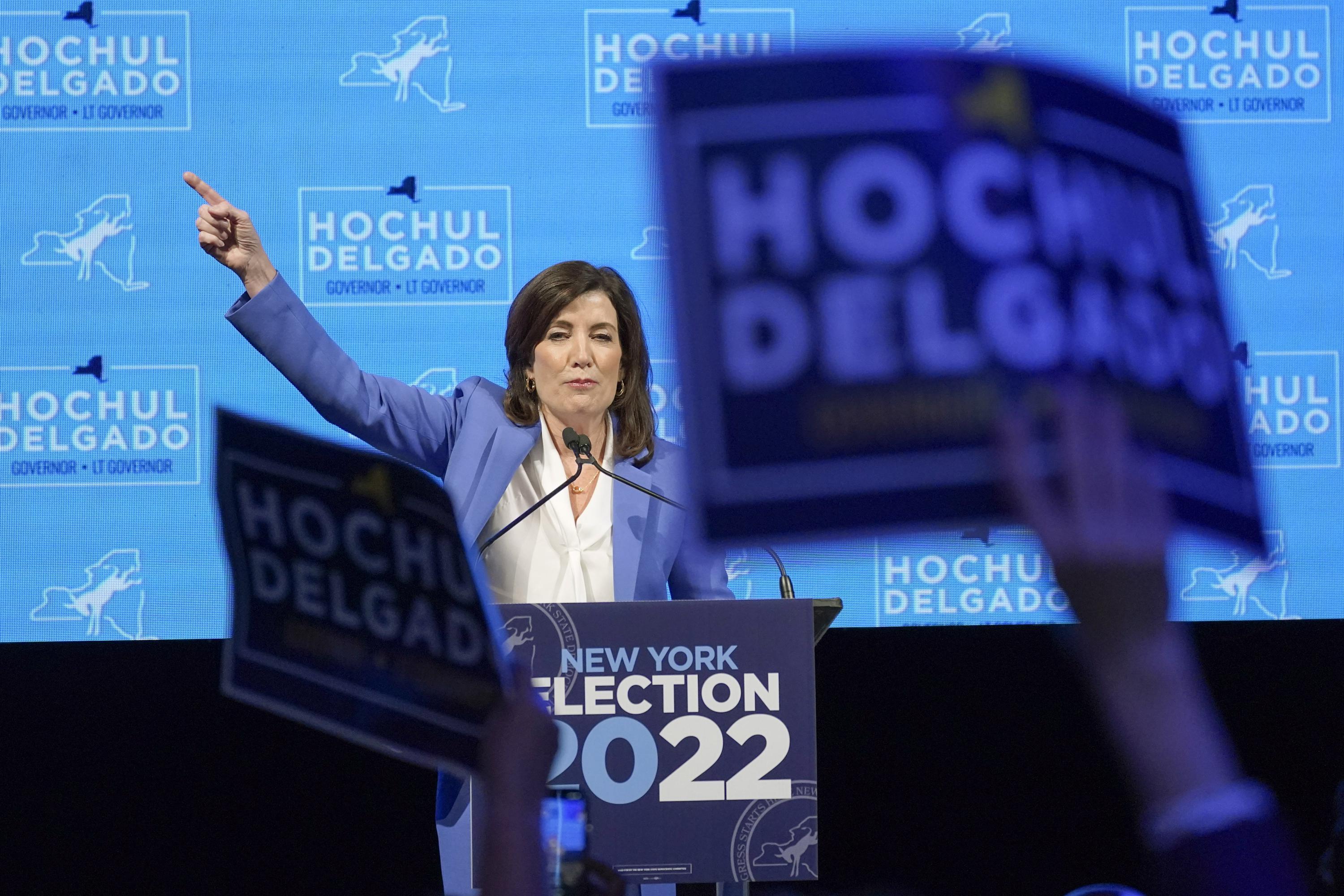 Democrat Kathy Hochul becomes 1st woman elected NY governor | AP News