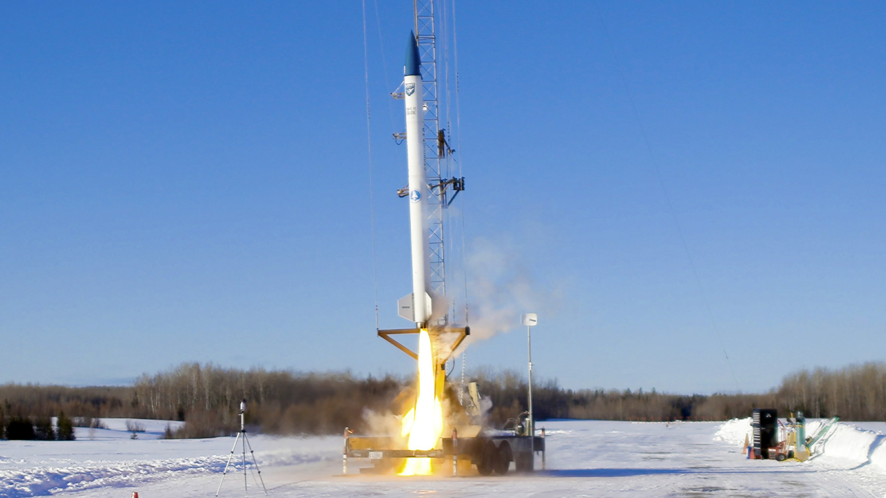 The Maine company is successfully launching a rocket prototype