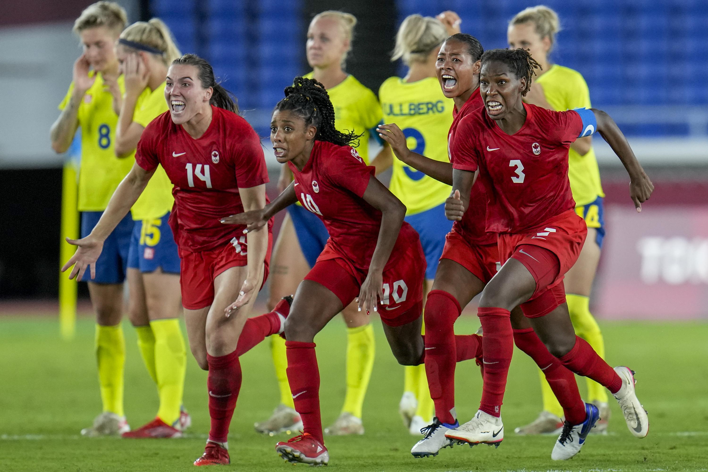 Olympic Latest Canada wins 1st gold in women's soccer AP News