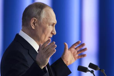 Putin ups tensions over Ukraine, suspending START nuke pact | AP News