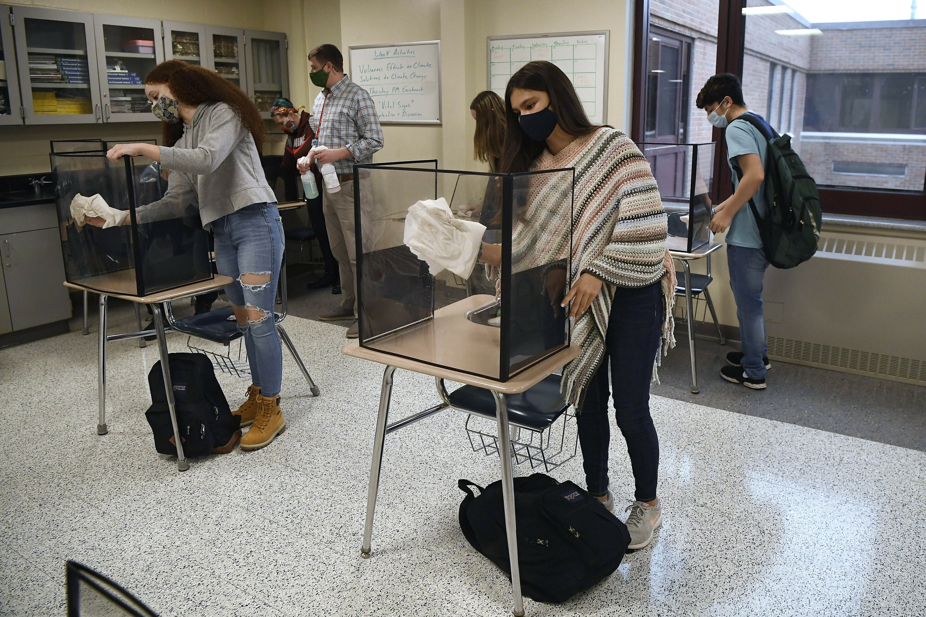 The CDC changes the school orientation, allowing the desks to be closer