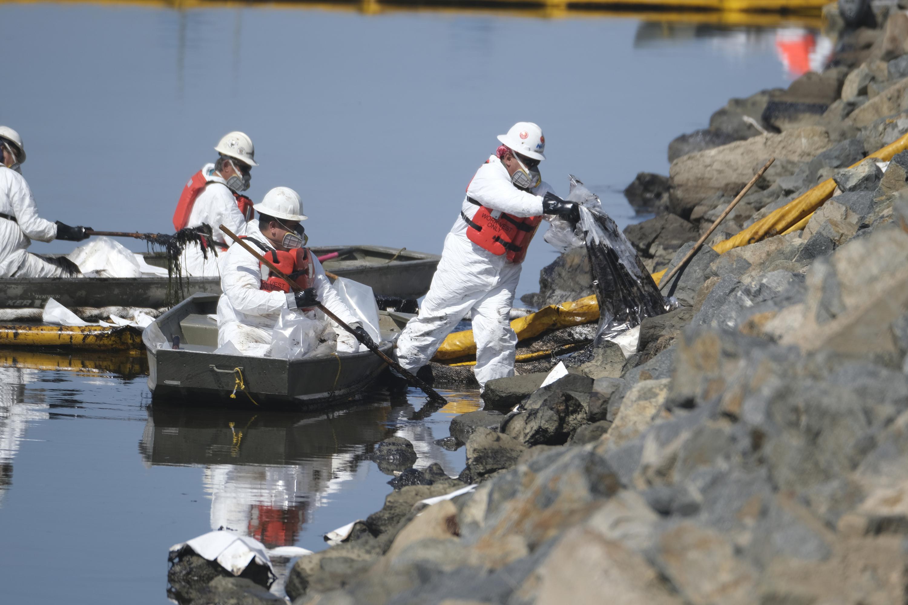 Crews race to limit damage from major California oil spill AP News