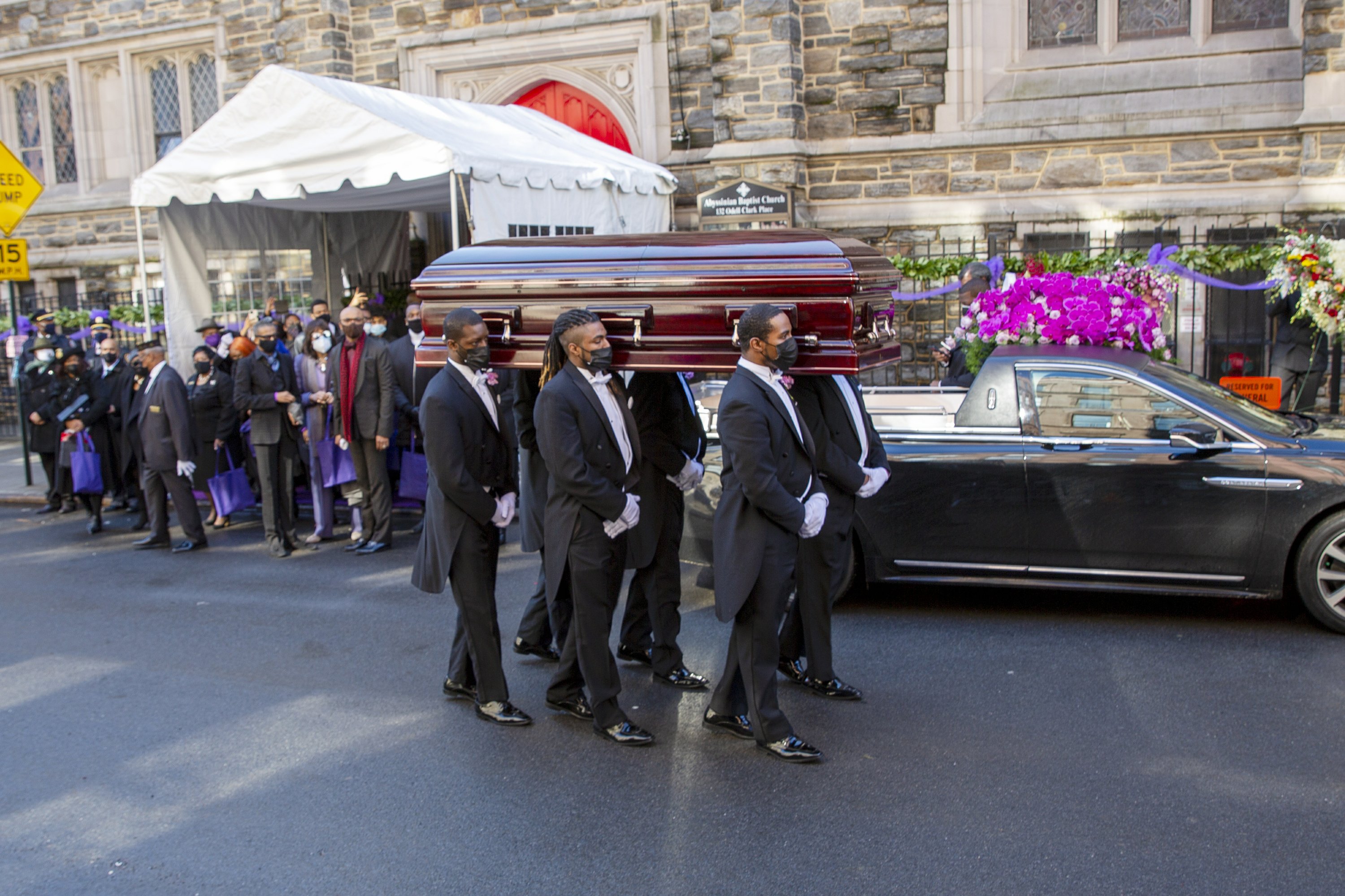 Tyler Perry and Clintons attend the memorial for actor Cicely Tyson