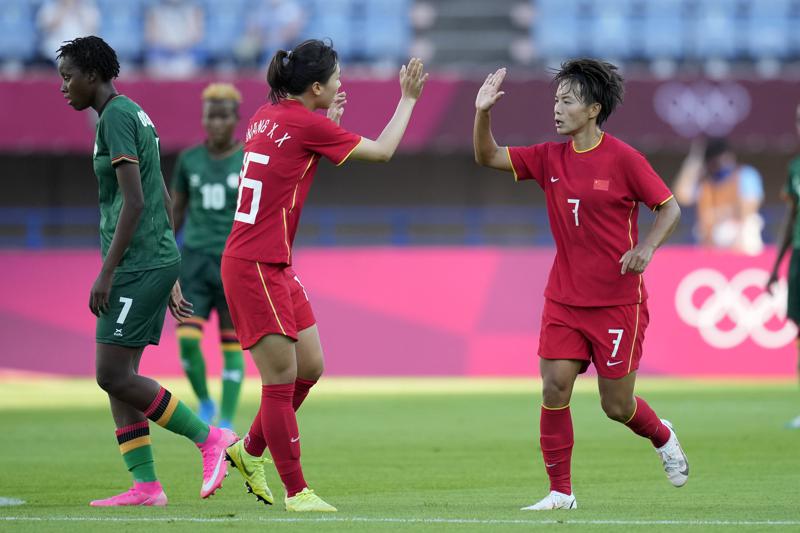 Wang Scores 4 China Draws 4 4 With Zambia In Women S Soccer