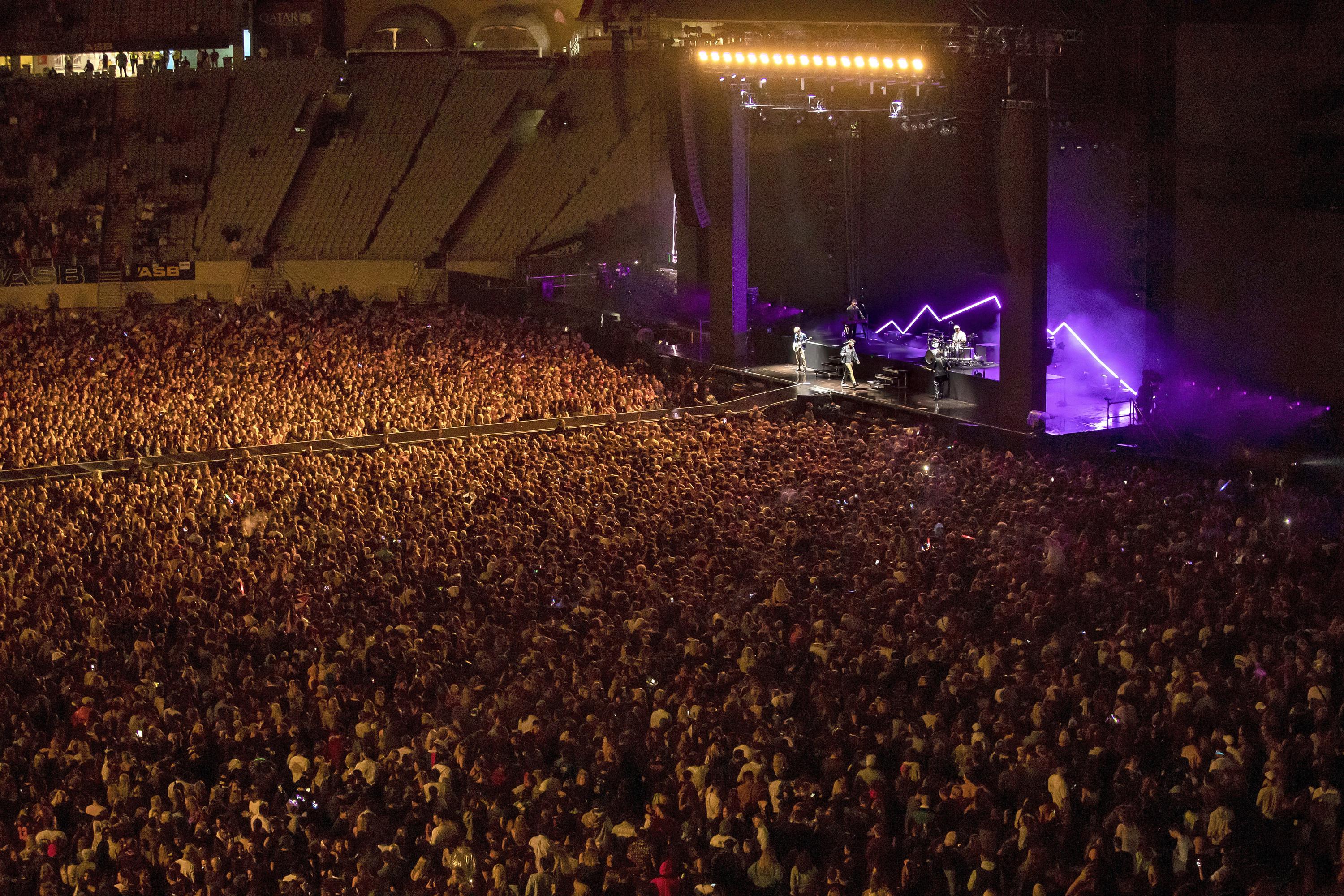 The World Isolates A New Zealand Band Plays To 50 000 Fans AP News