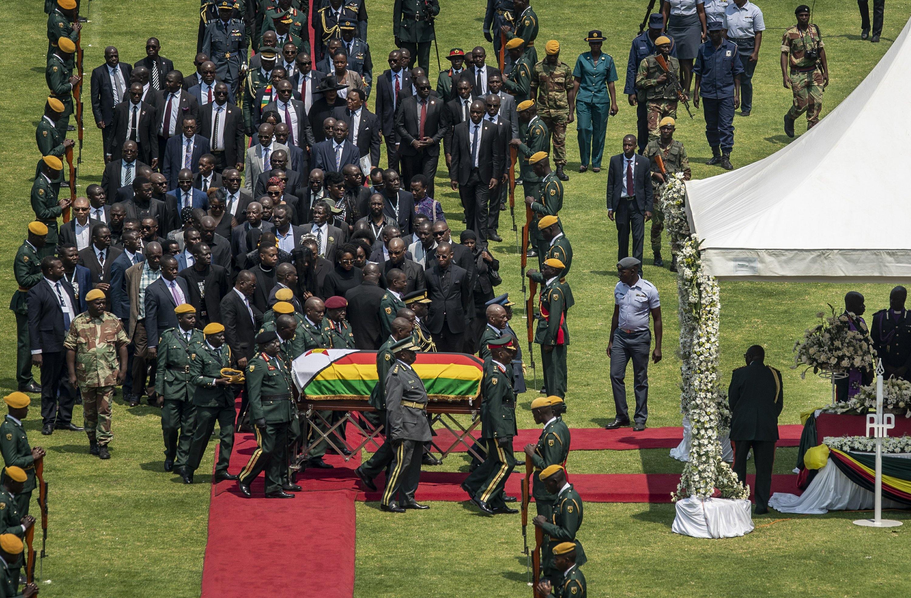Zimbabwe's Mugabe honored at state funeral, burial delayed AP News