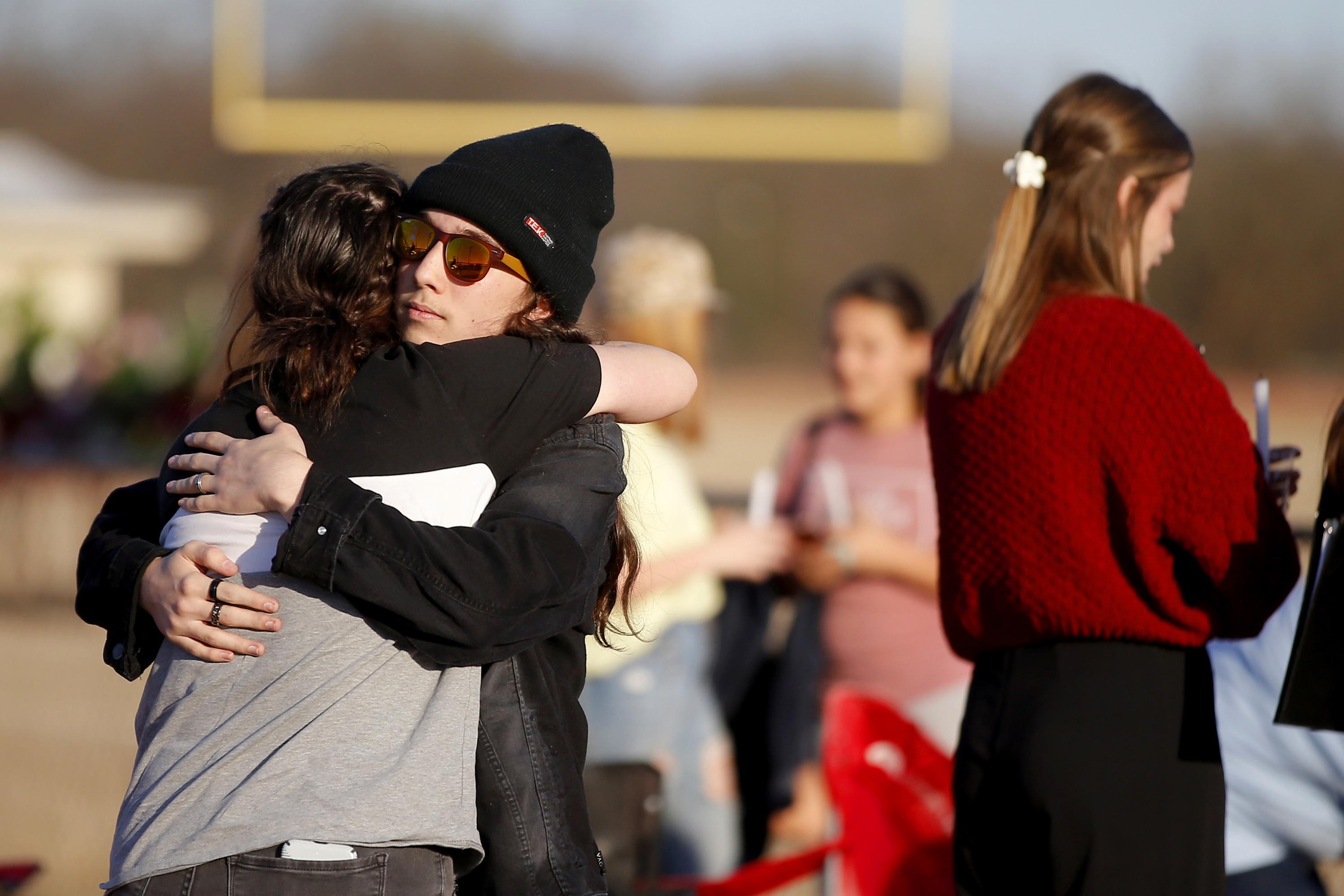 Mourners gather for a vigil for 6 girls killed in crash | AP News