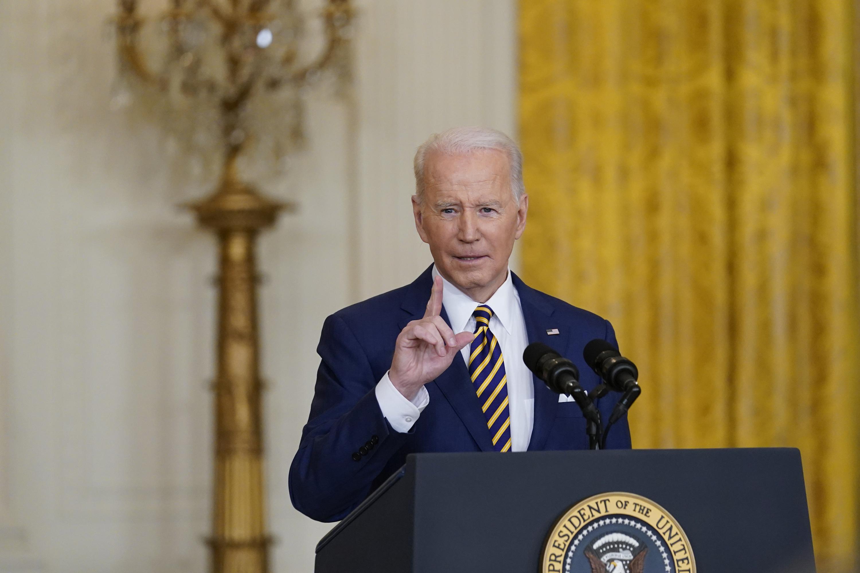 Biden approval hits new low at one year mark: AP-NORC poll