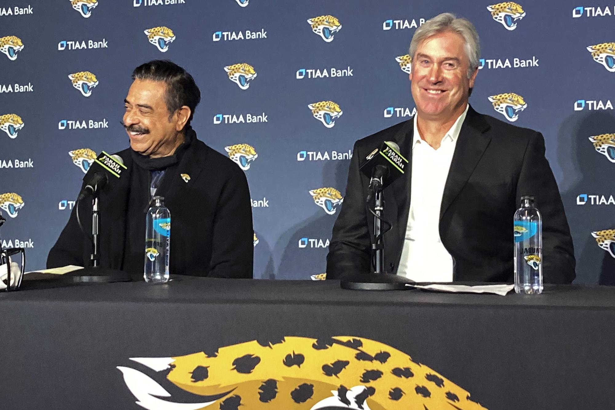 Jaguars tweaking power structure after hiring Doug Pederson | AP News