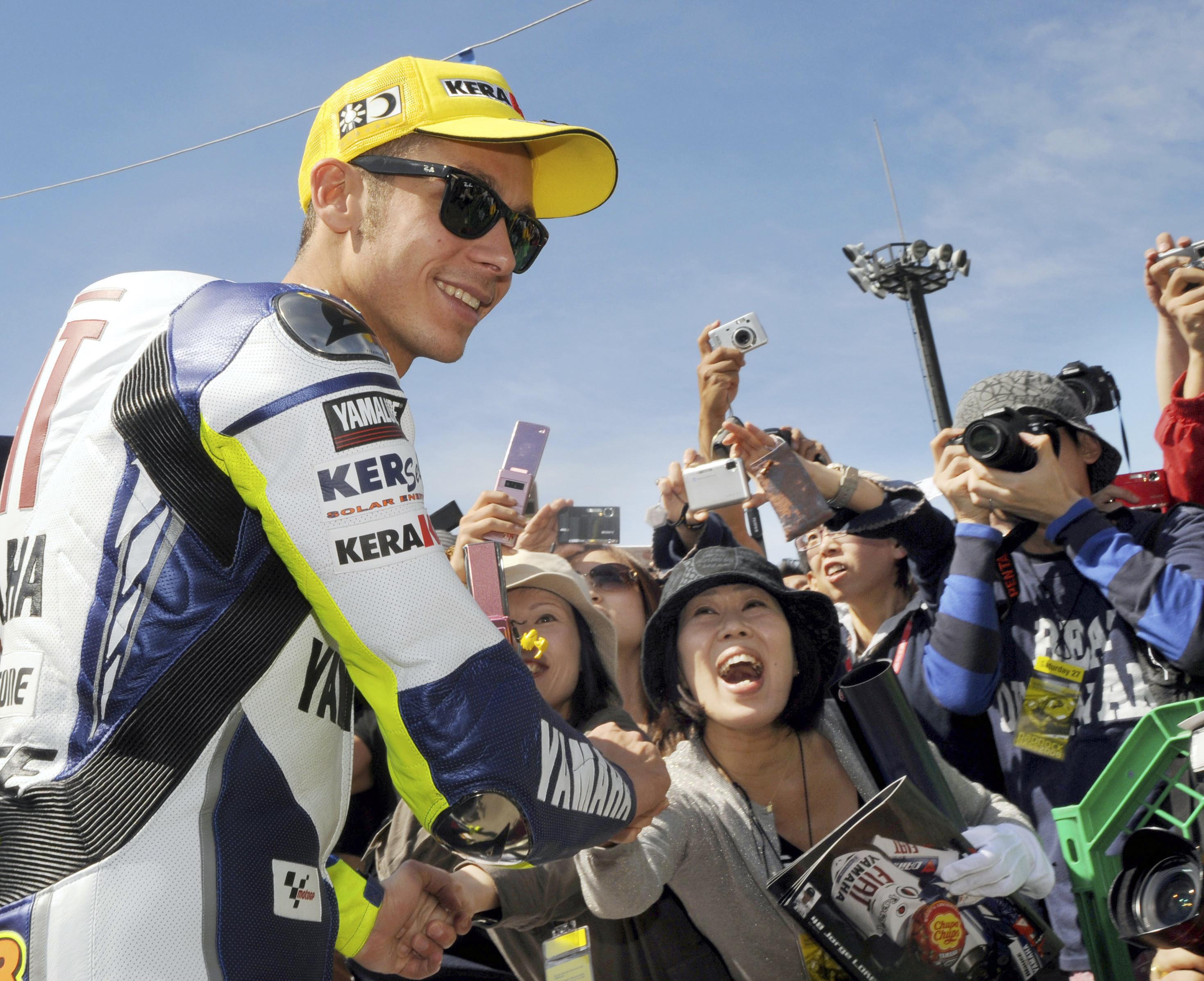 AP Photo Gallery: Festeggiamo la carriera di Valentino Rossi